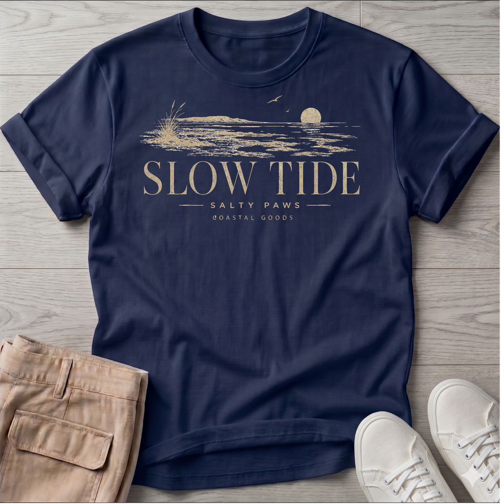 Slow Tide T-Shirt - Line Art Tee