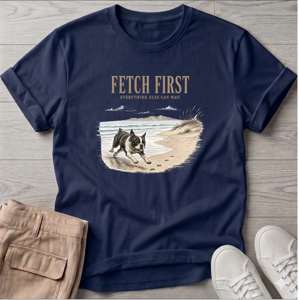 Frenchie Fetch First T-Shirt