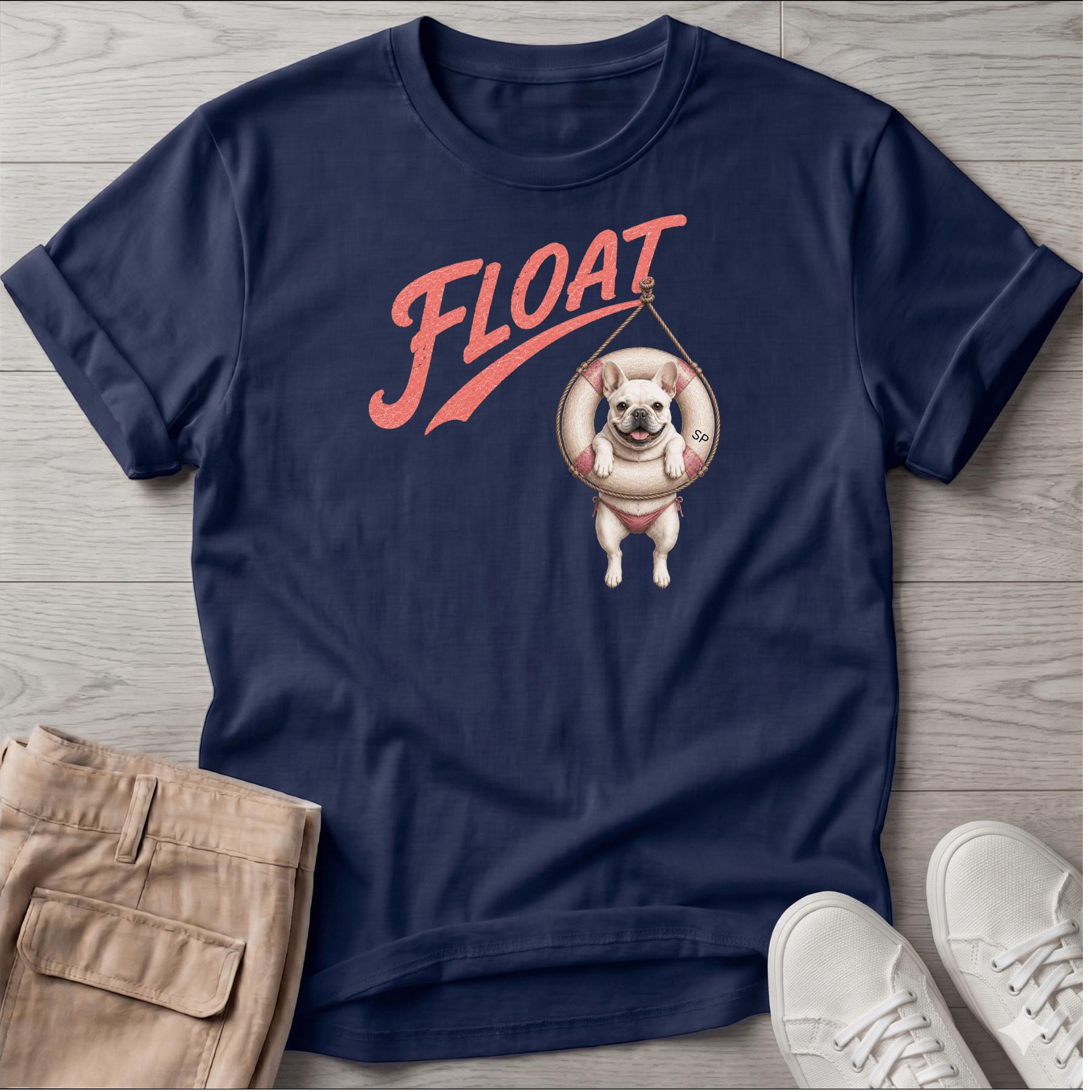 Float Frenchie Tube T-Shirt Vacation
