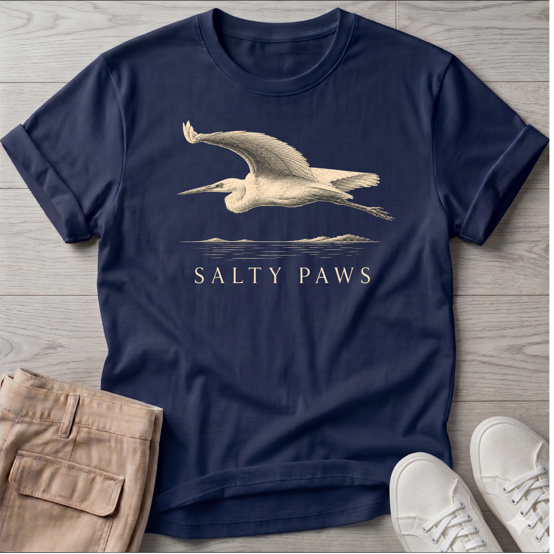 Great Egret Flight T-shirt