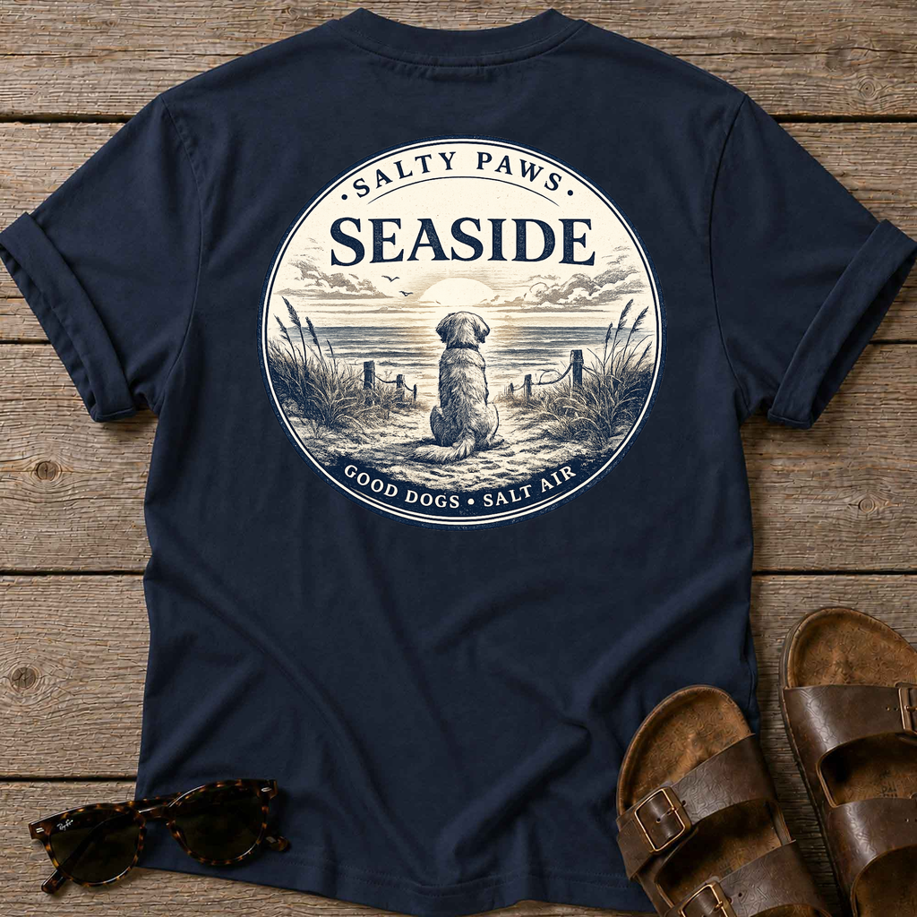 Seaside Good Dogs Back T-Shirt