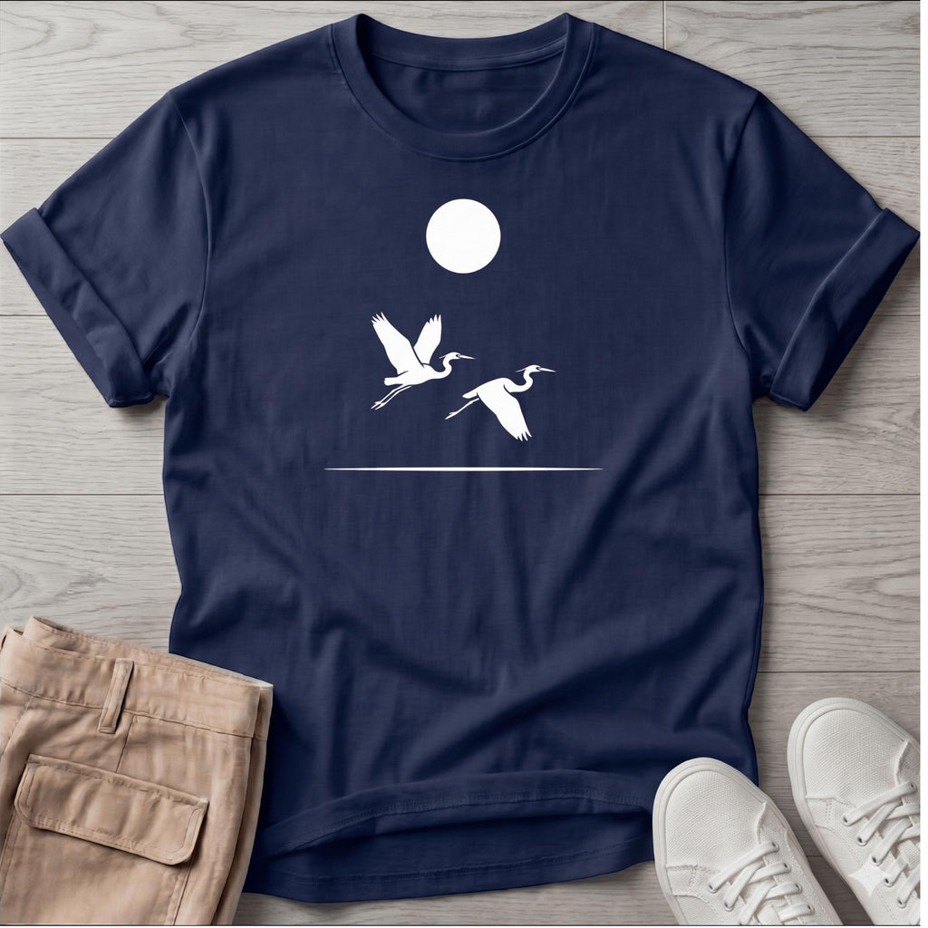 2 Herons in Flight Tee