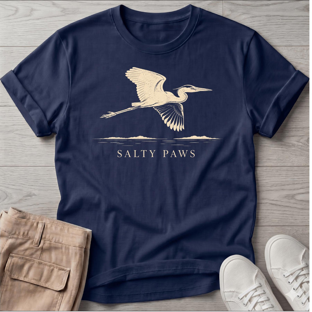 Great Heron Flight T-shirt (front)