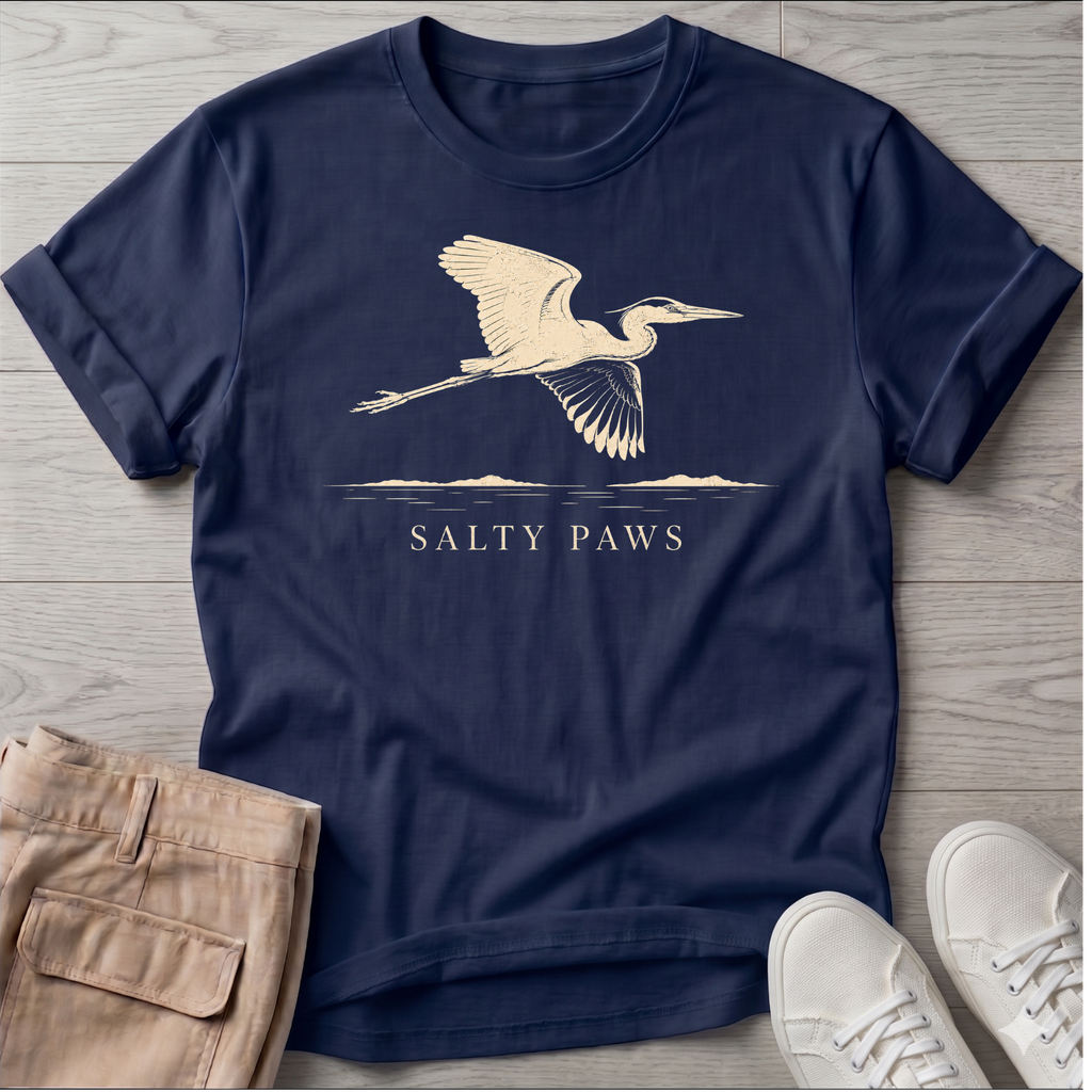 Great Heron Flight T-shirt (front)