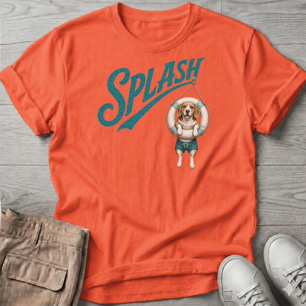 Splash Beagle Tube T-Shirt Vacation