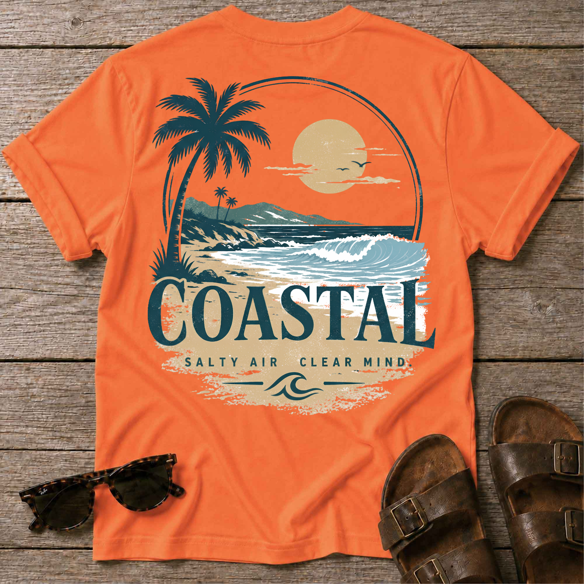 Coastal Salt Air Back T-Shirt