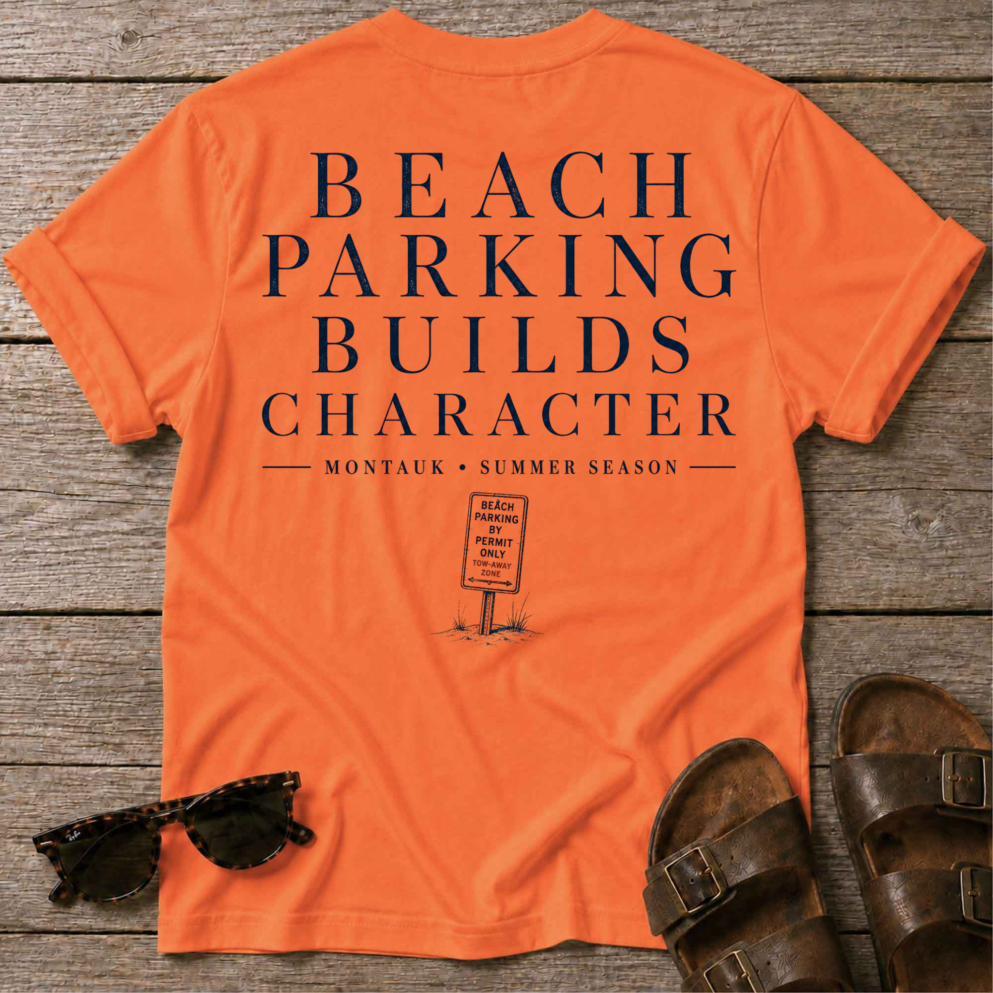 Beach Parking Montauk T-Shirt