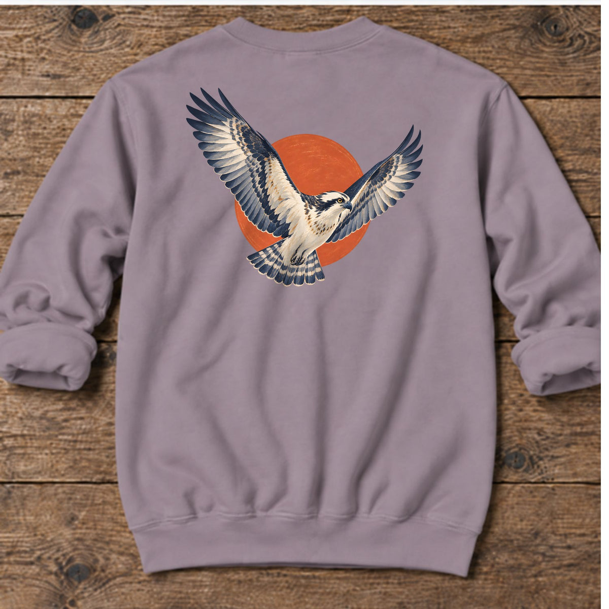 Osprey Red Sun Back Design Midweight Sweatshirt in Paragon, Salty Paws coastal sweatshirt