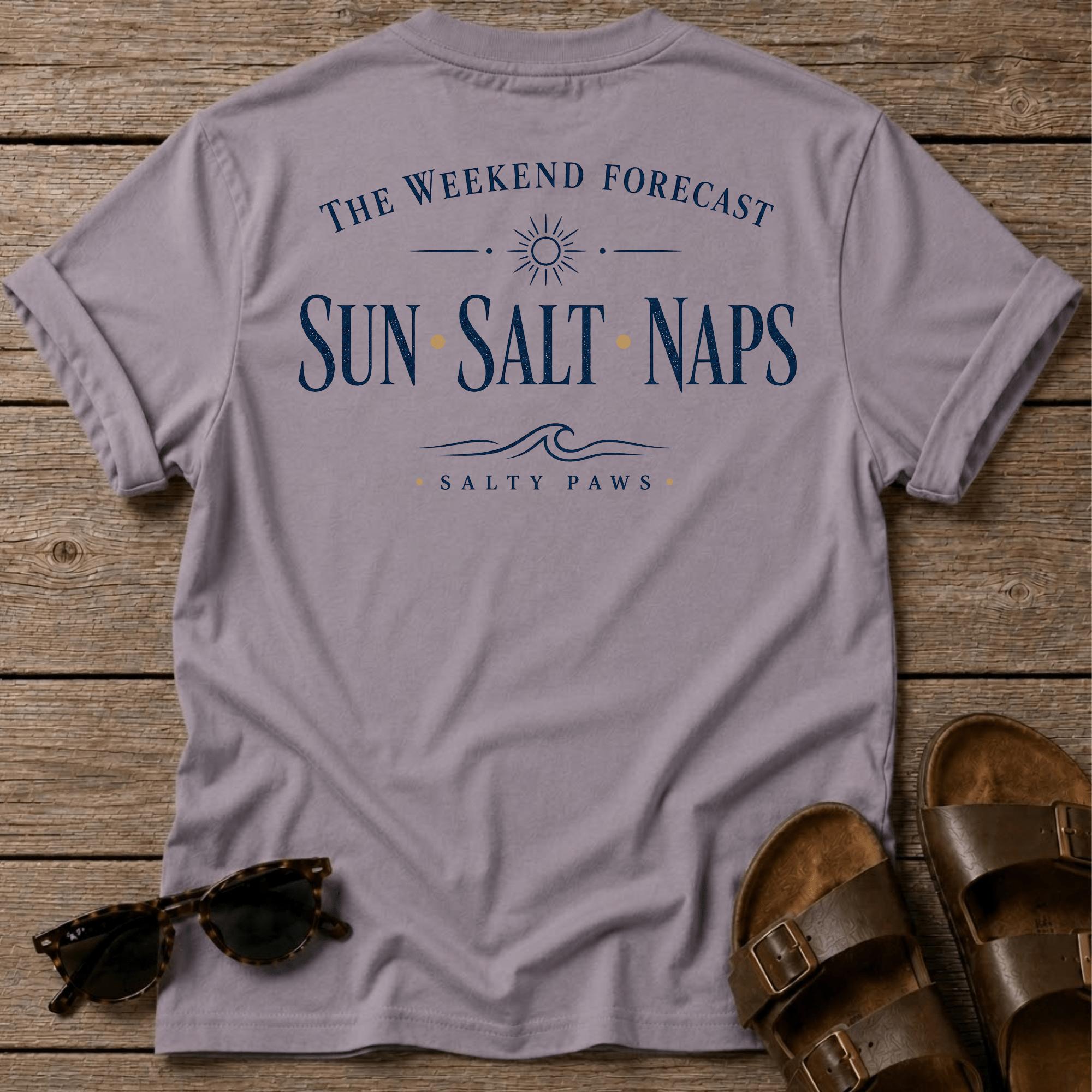 Weekend Forecast T-shirt BACK DESIGN