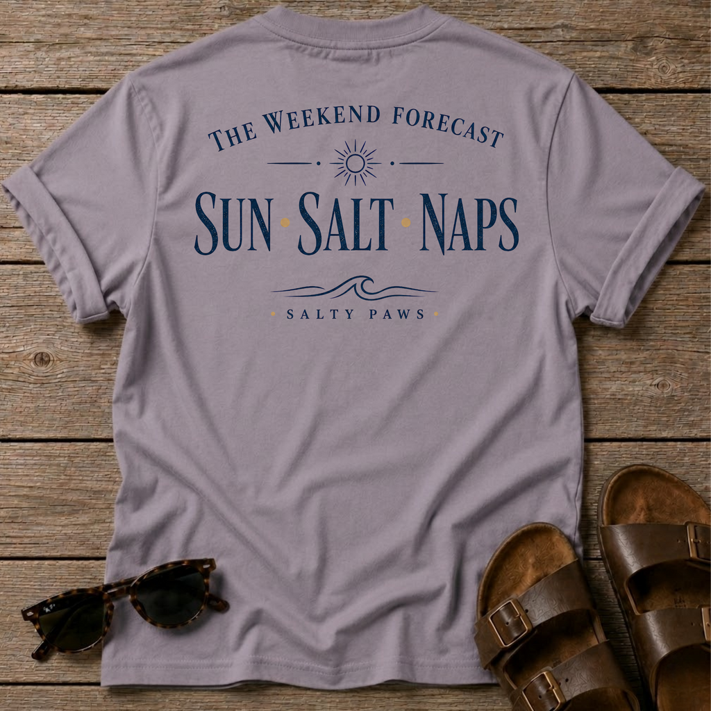 Weekend Forecast T-shirt BACK DESIGN