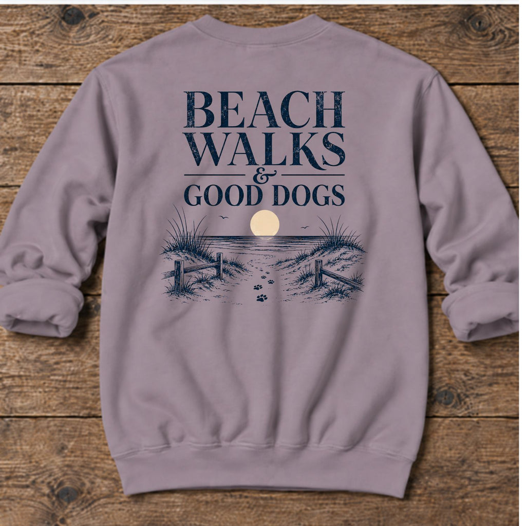 Beach Walks Good Dog - Midweight Sweatshirt