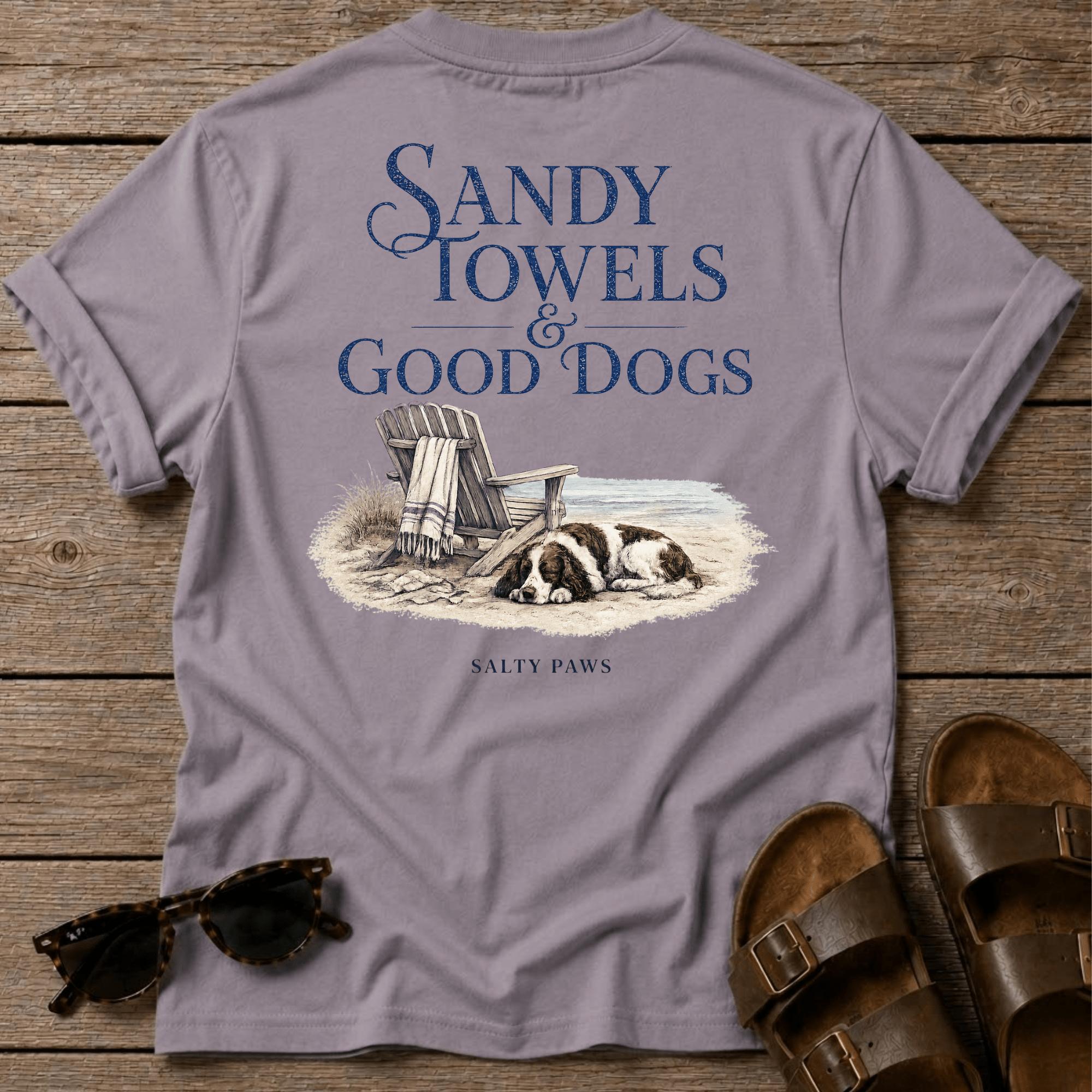 Sandy Towels & Good Dogs Spaniel BACK DESIGN