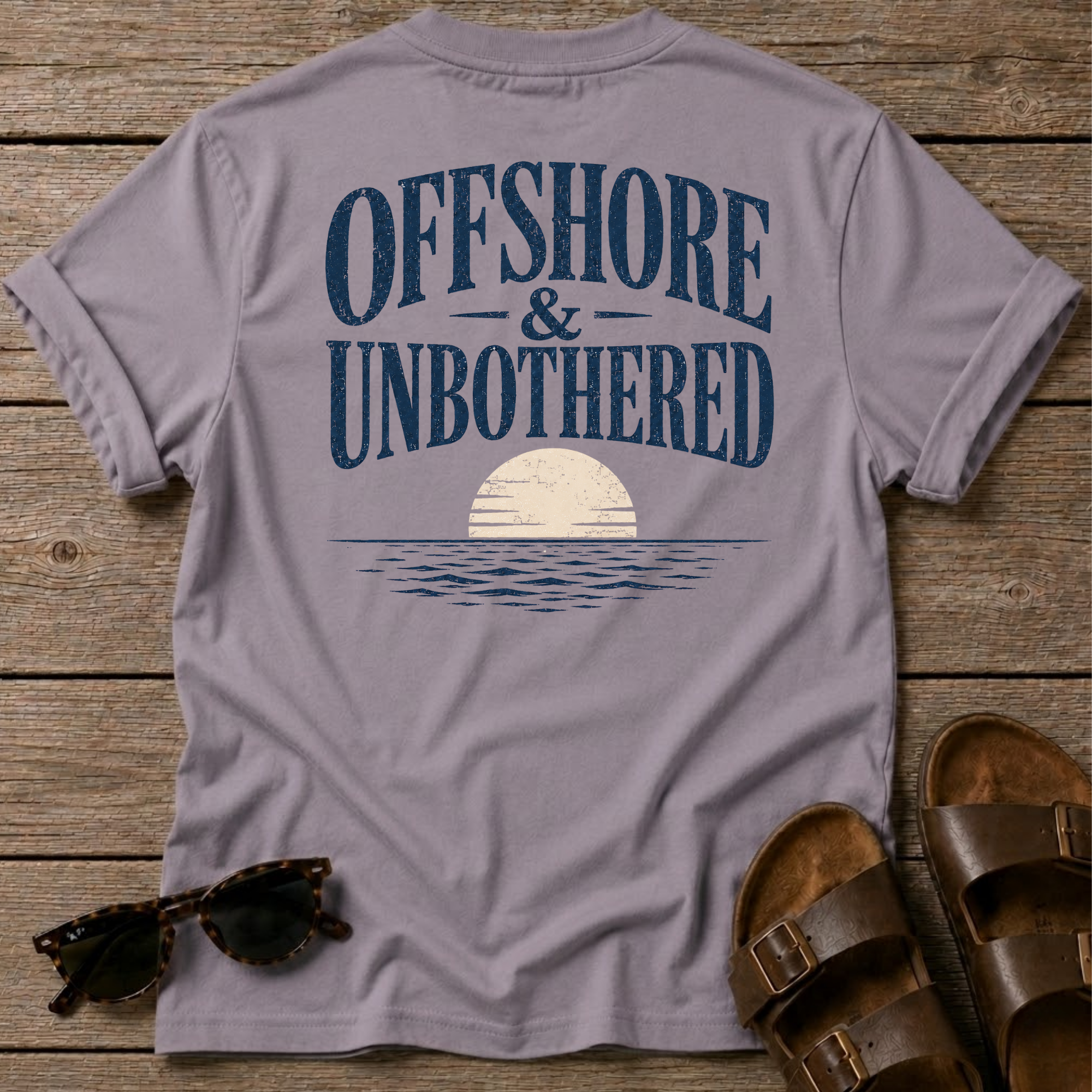 Offshore and Unbothered BACK DESIGN T-Shirt