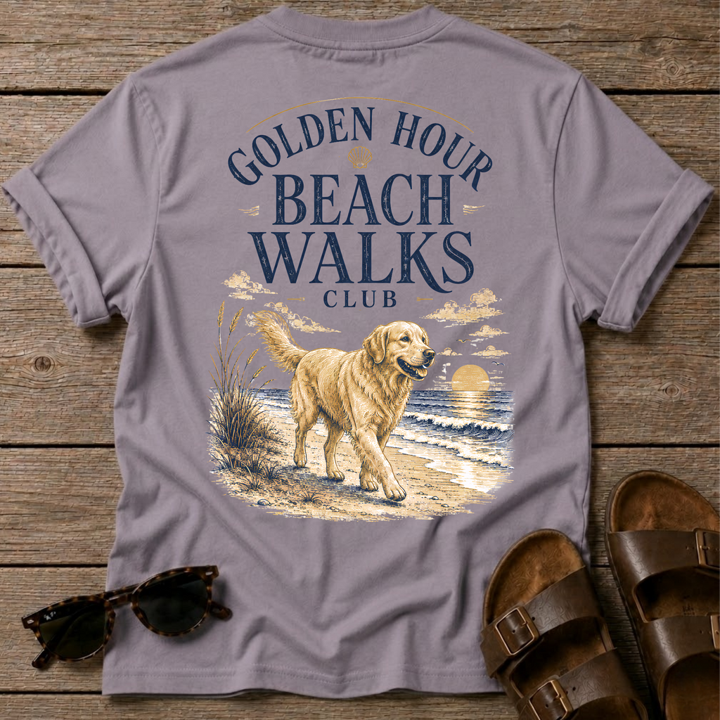 Golden Hour Beach Walks BACK DESIGN