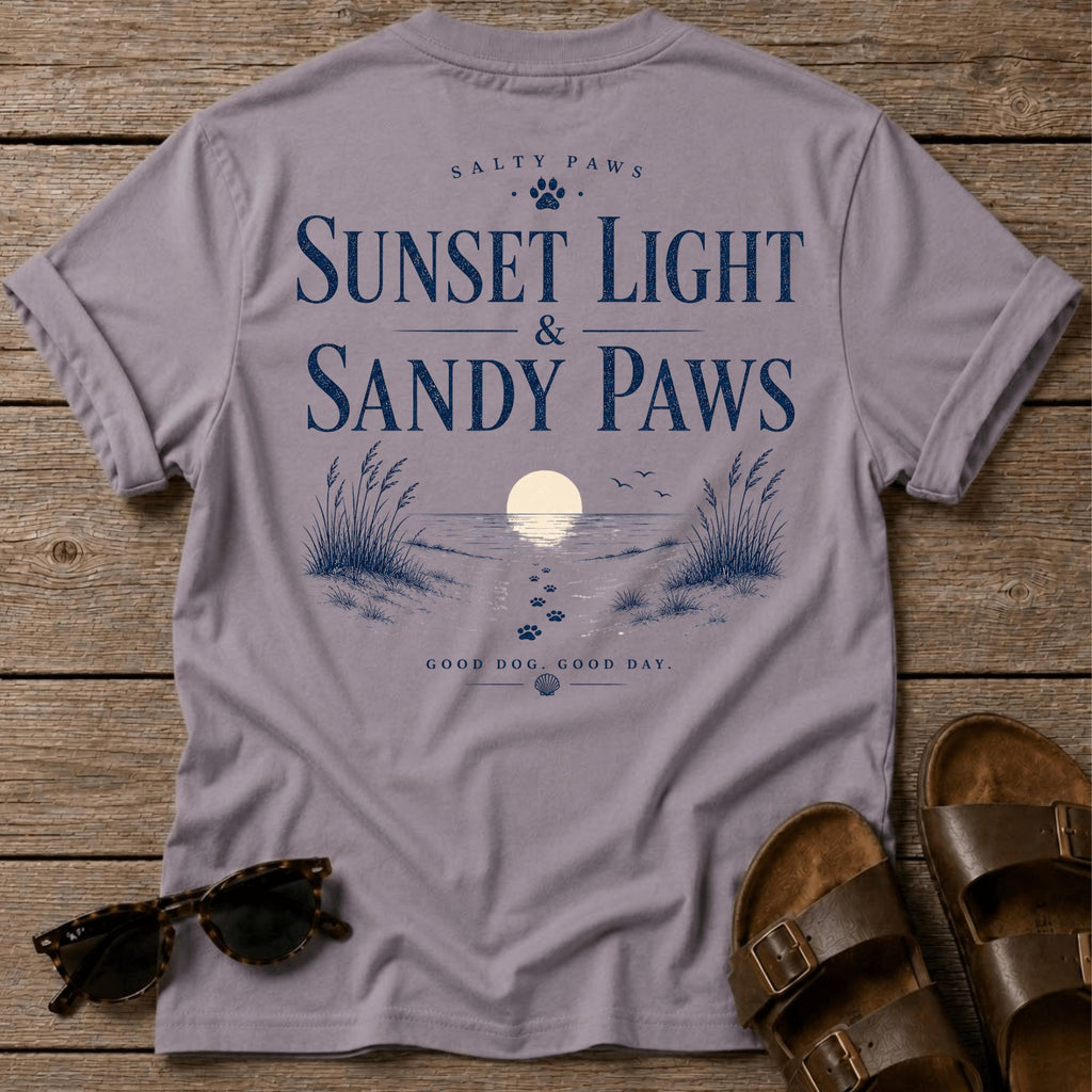 Sunset & Sandy Paws BACK DESIGN