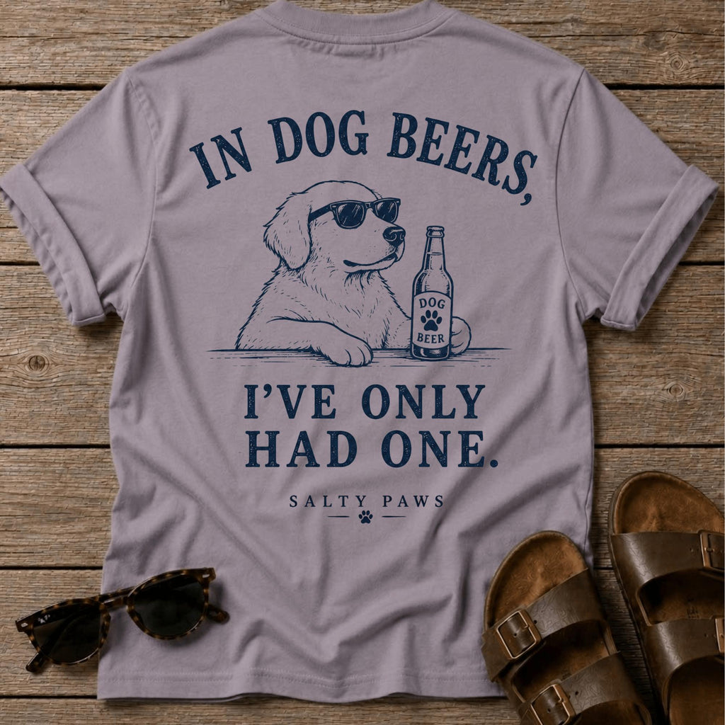 Dog Beers Only Had One BACK DESIGN