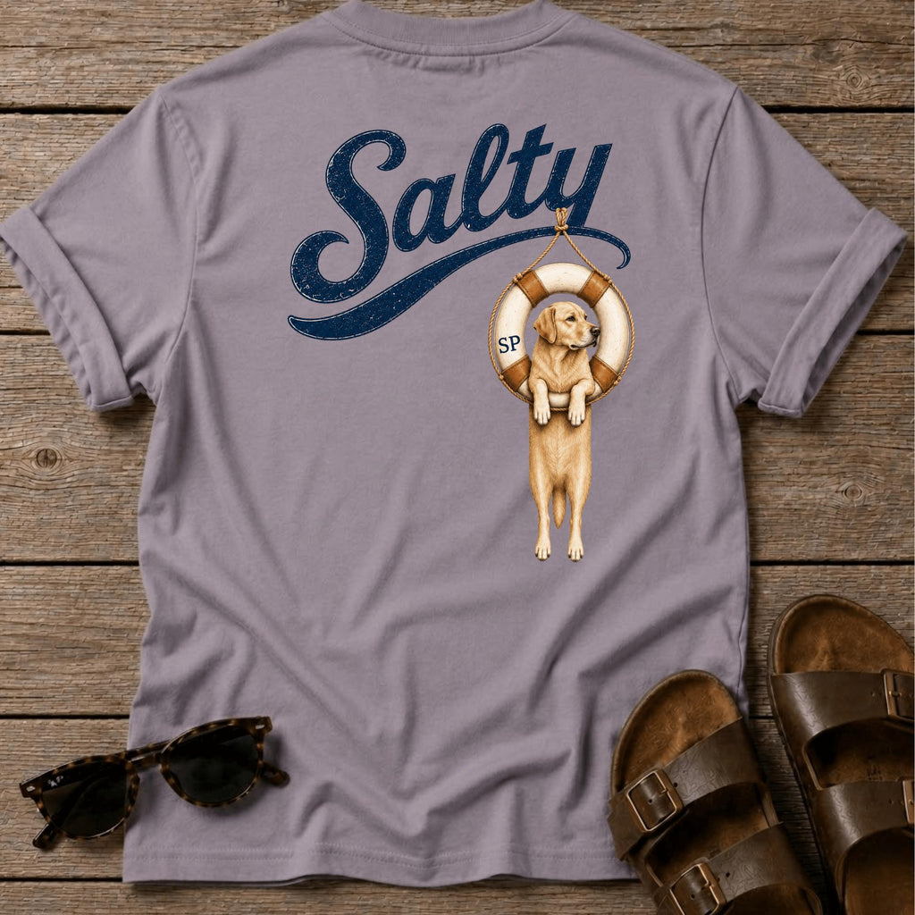 Salty Golden Retriever Tube BACK DESIGN