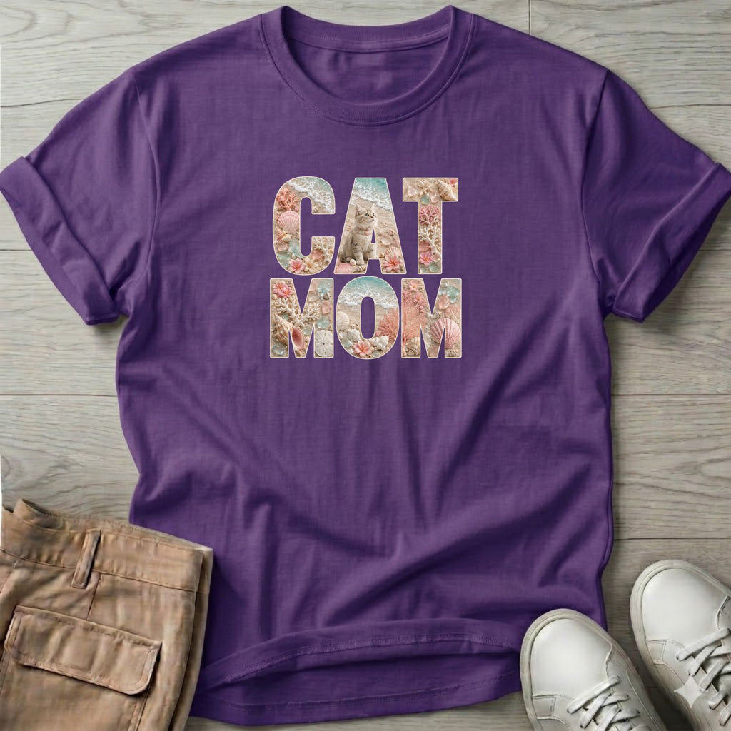 Cat Mom Beachy T-Shirt