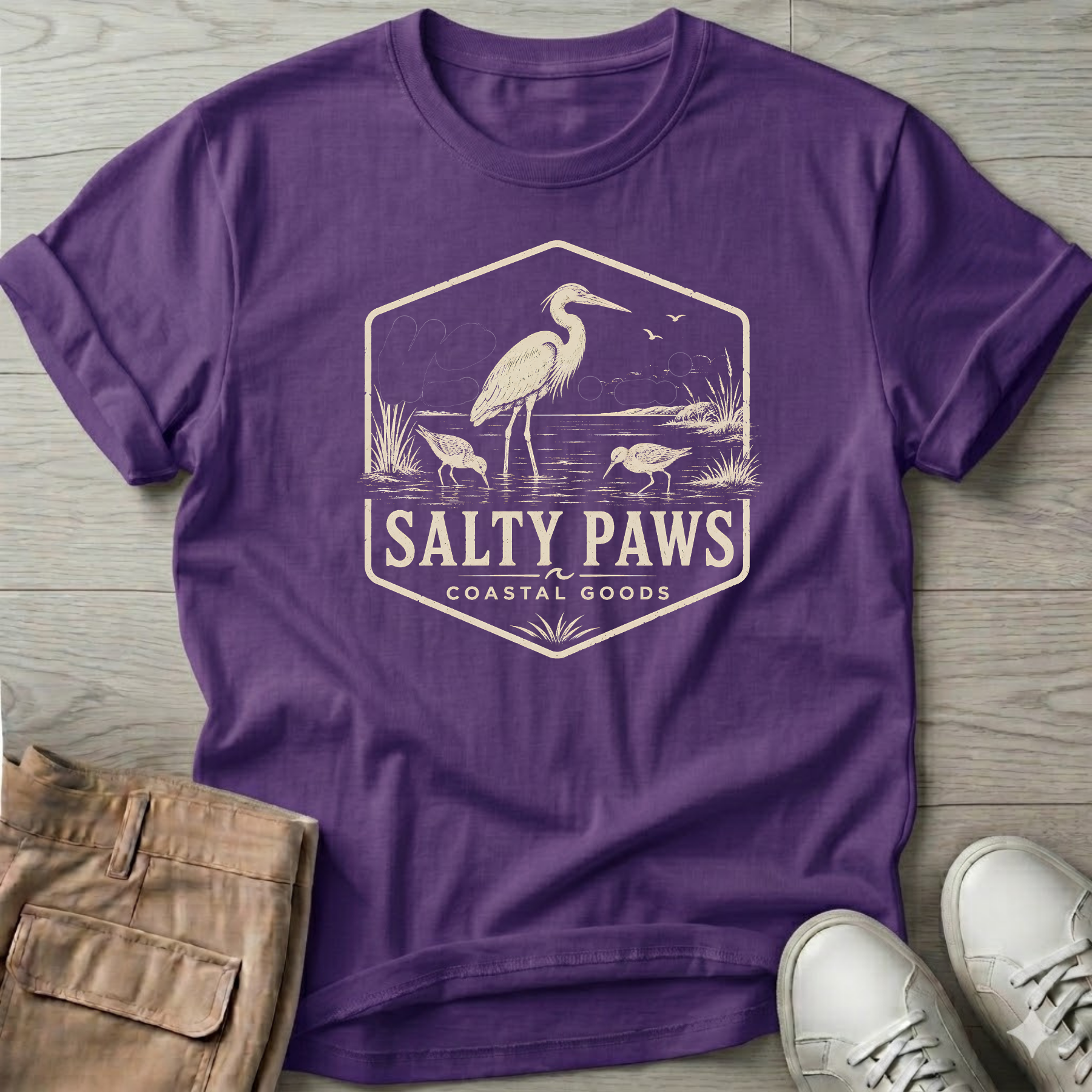 SP Egret Shorebird Shorebirds T-Shirt