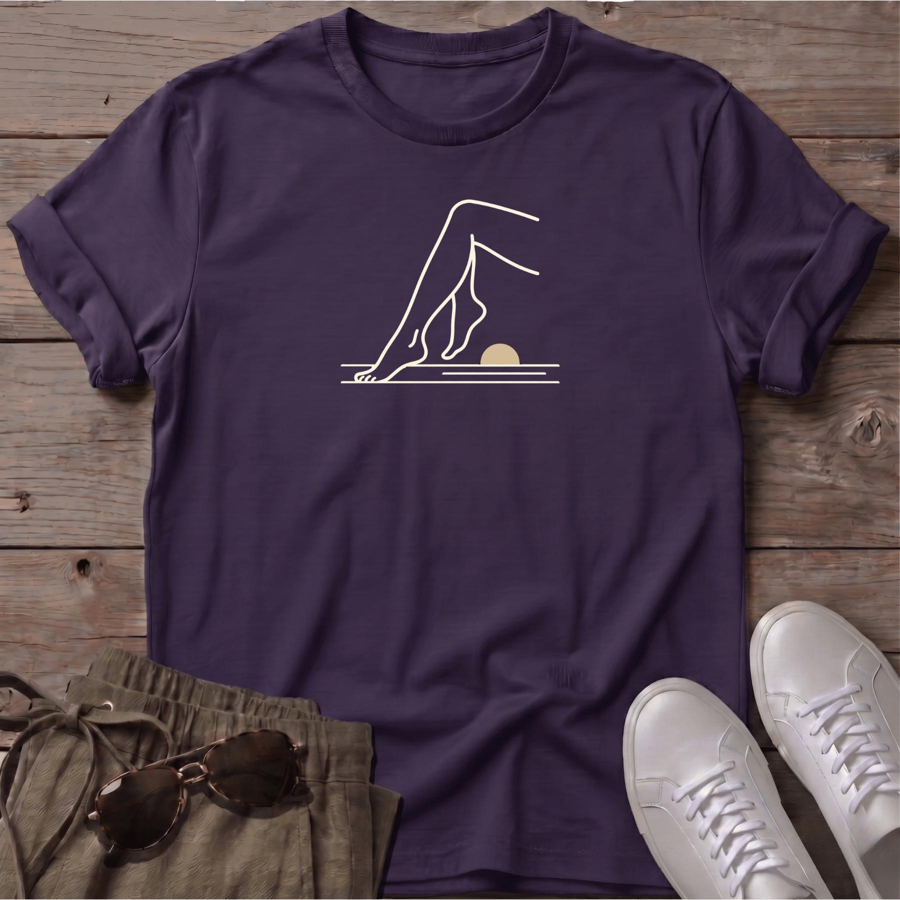 Legs Beach Ocean Line Art Tee - coastal graphic t-shirt, Salty Paws