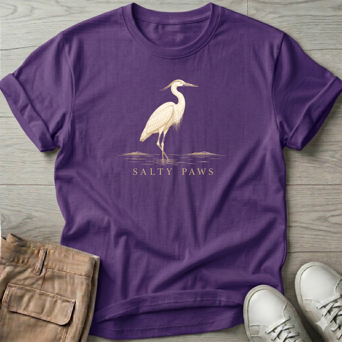 Great Heron Wading T-Shirt