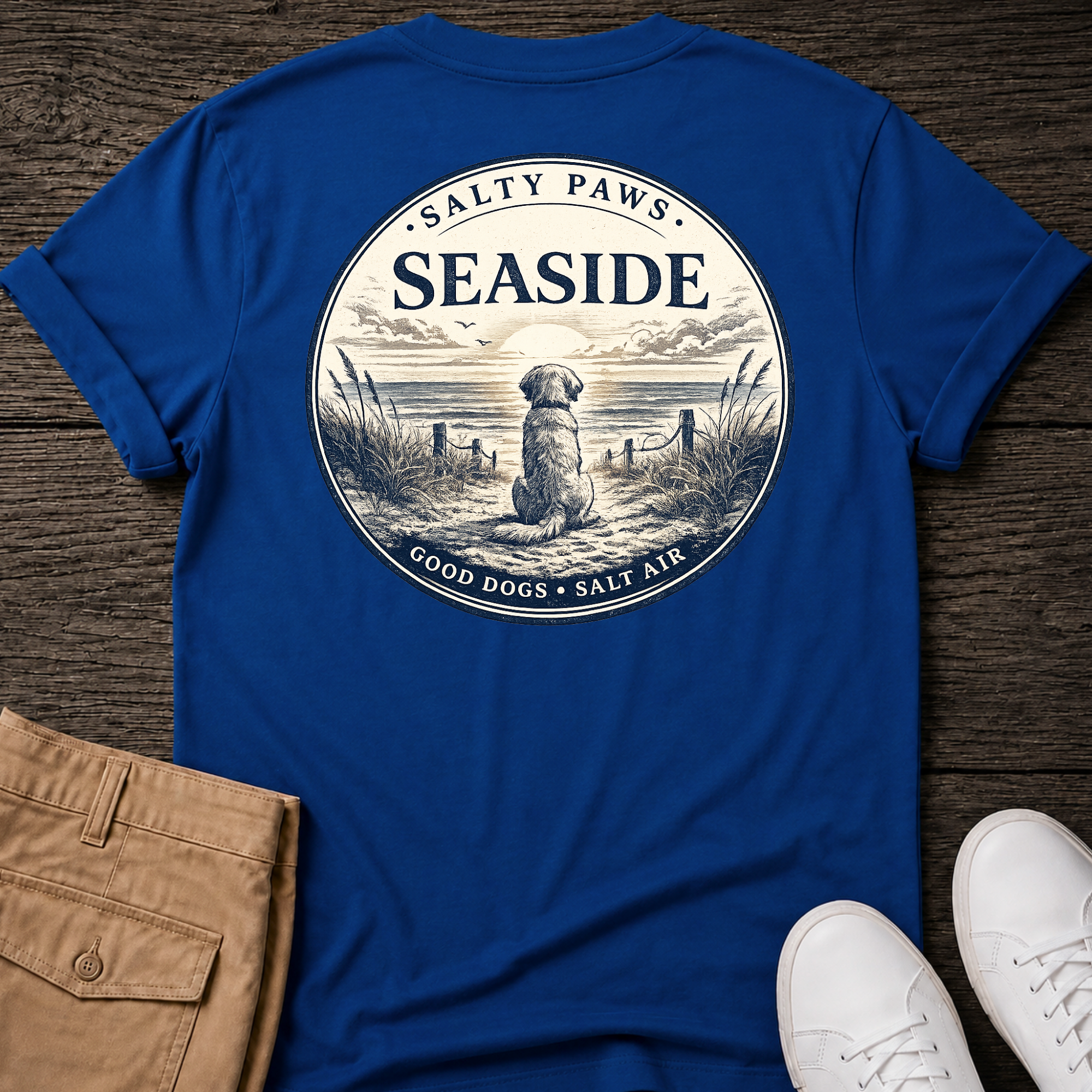 Seaside Good Dogs Back T-Shirt