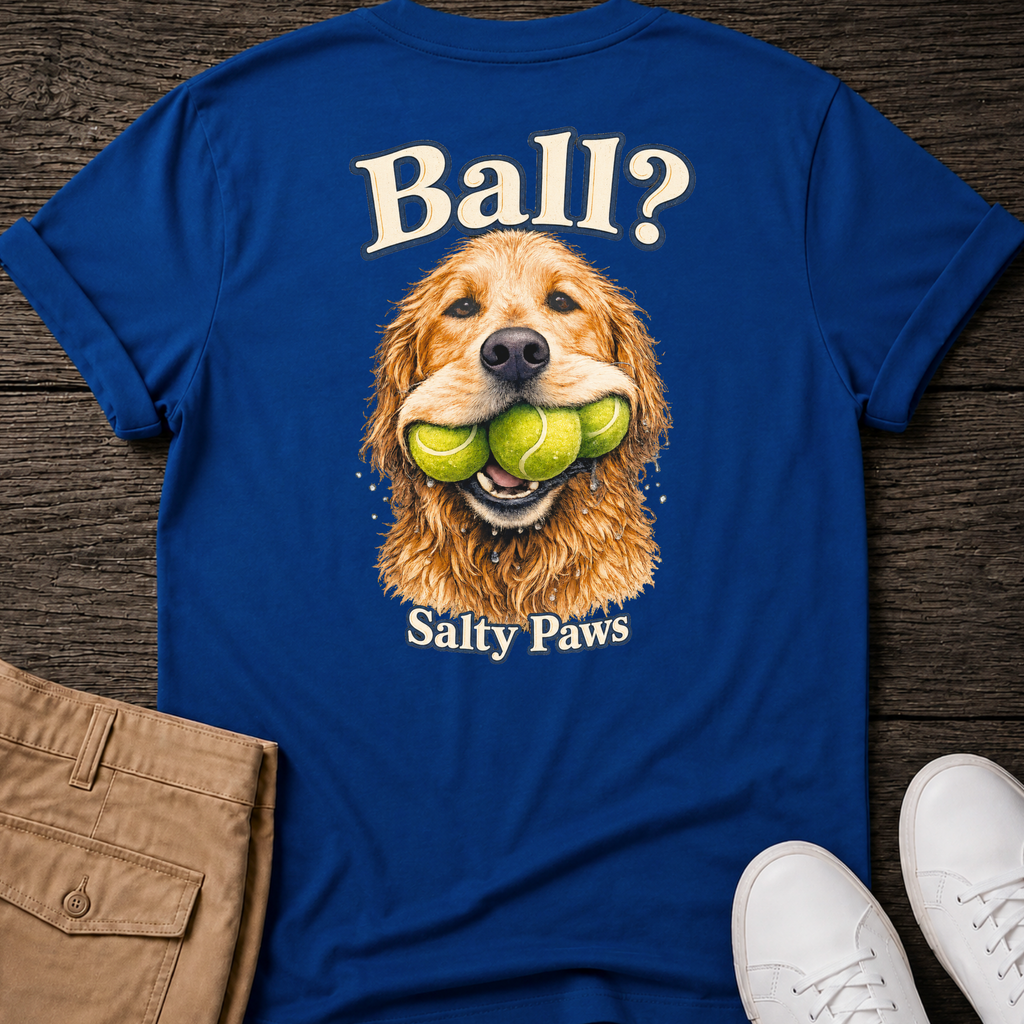 Ball! Golden Retriever BACK DESIGN