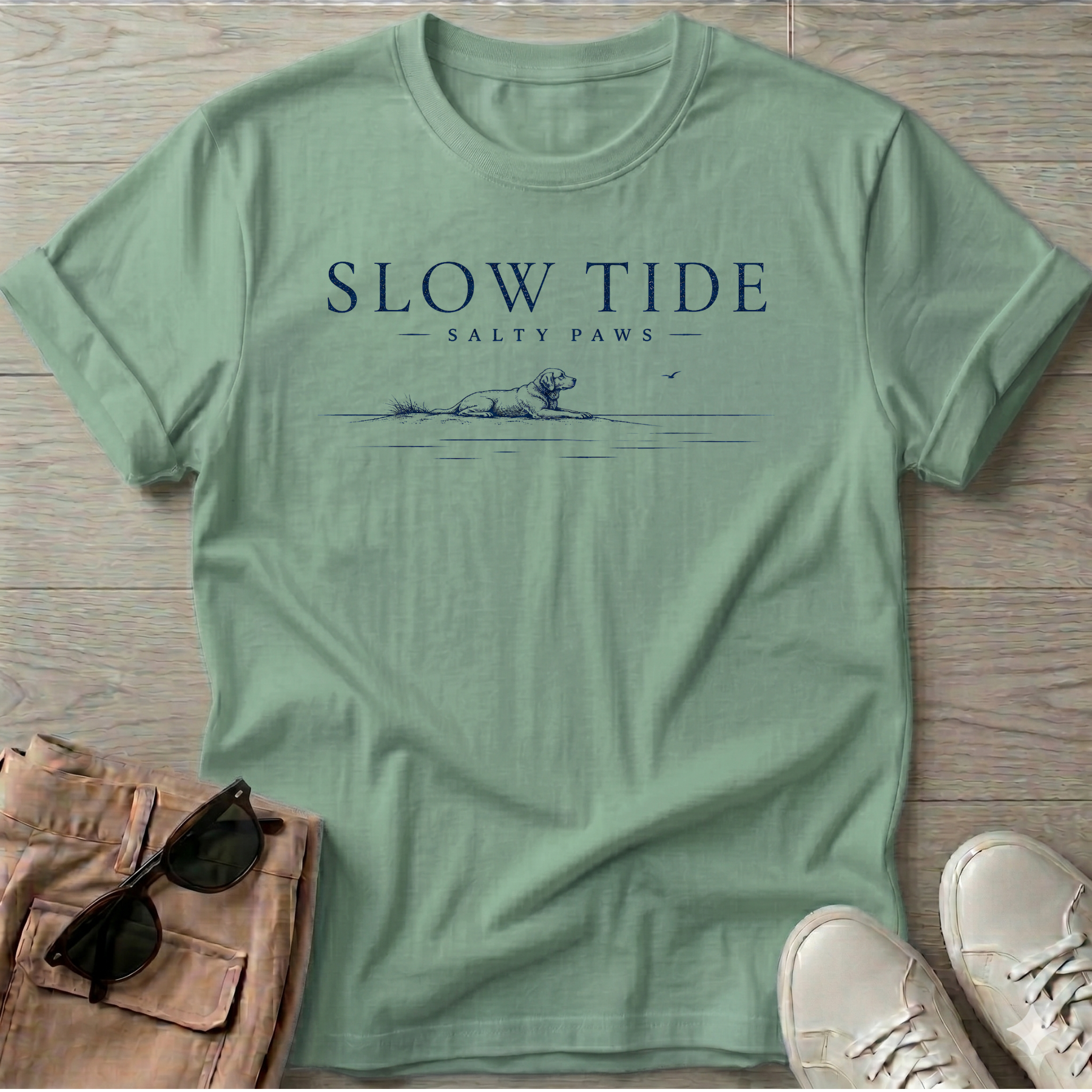 Slow Tide Dog T-Shirt