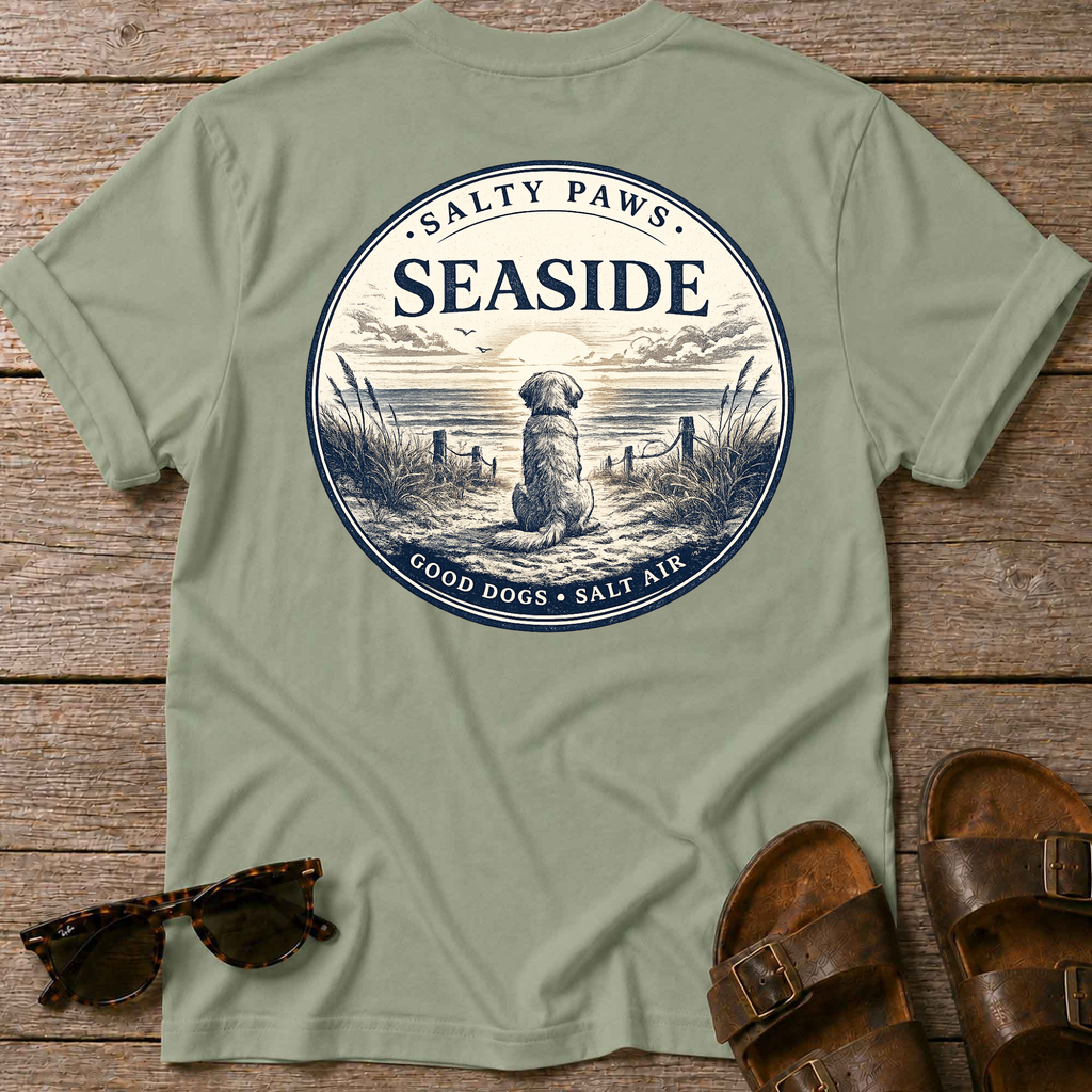 Seaside Good Dogs Back T-Shirt