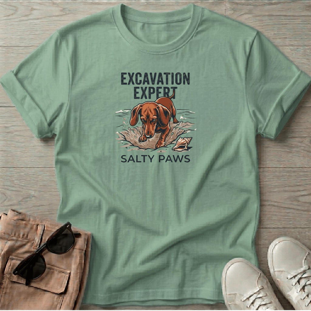 Excavation Dachshund Dog T-Shirt\
