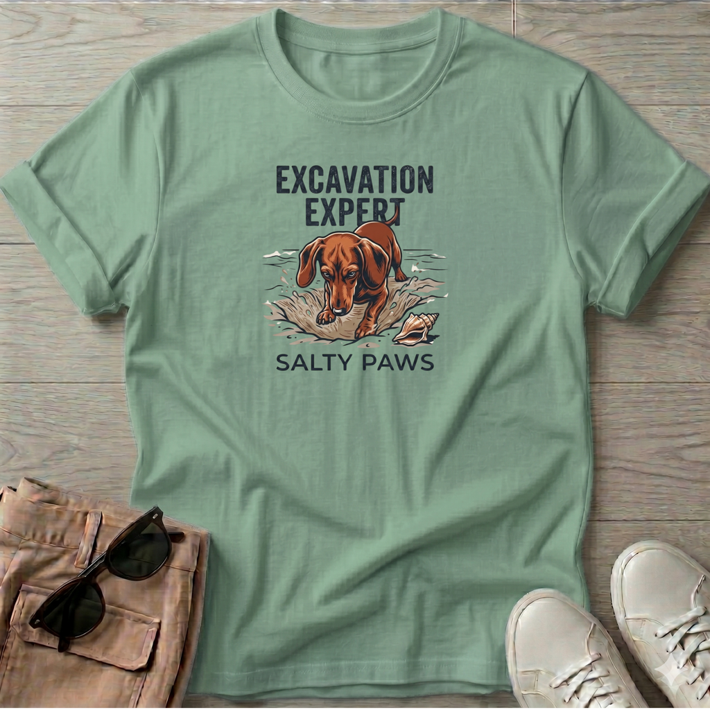Excavation Dachshund Dog T-Shirt\