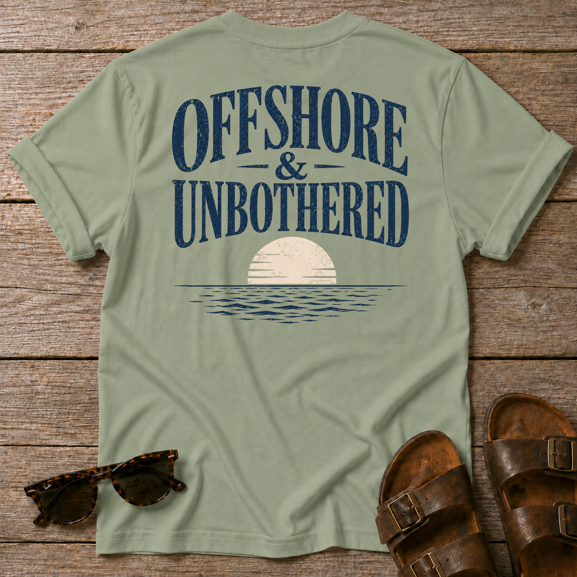 Offshore and Unbothered BACK DESIGN T-Shirt
