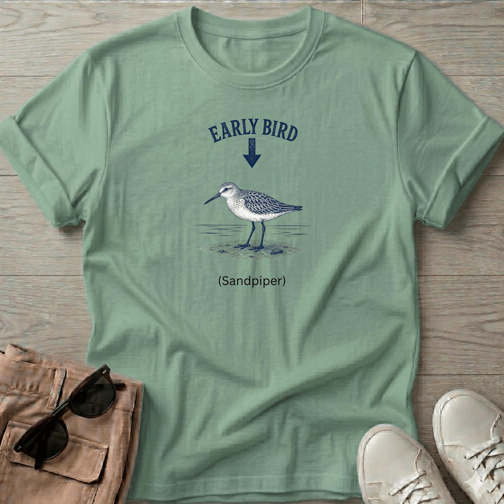Early Bird Sandpiper T-Shirt