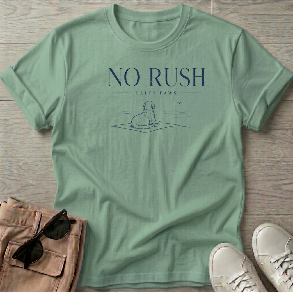 No Rush Dog T-Shirt — Art Tee