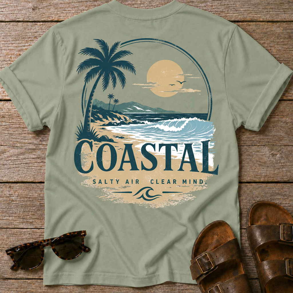 Coastal Salt Air Back T-Shirt