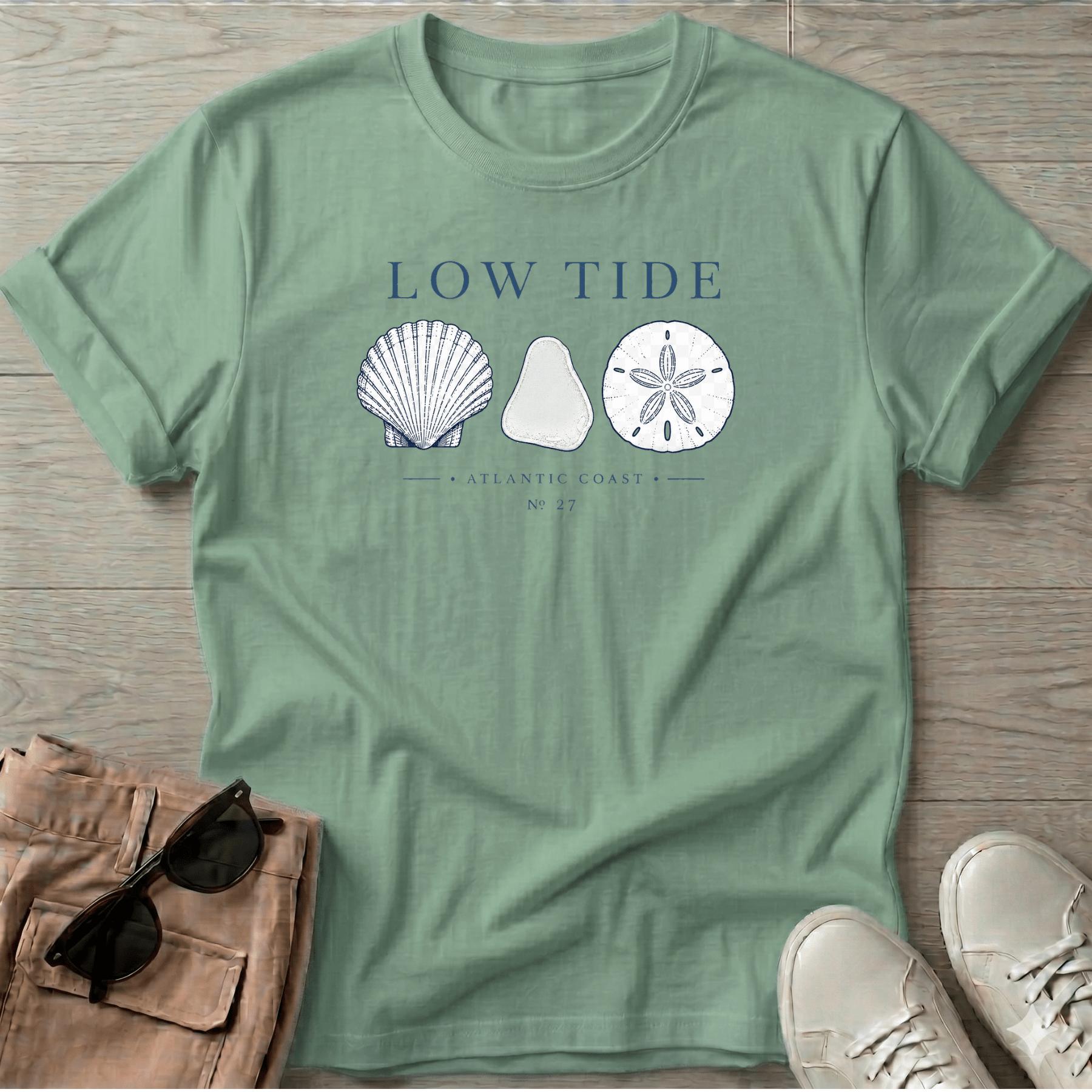 Scallop Beach Glass Sand Dollar Tee