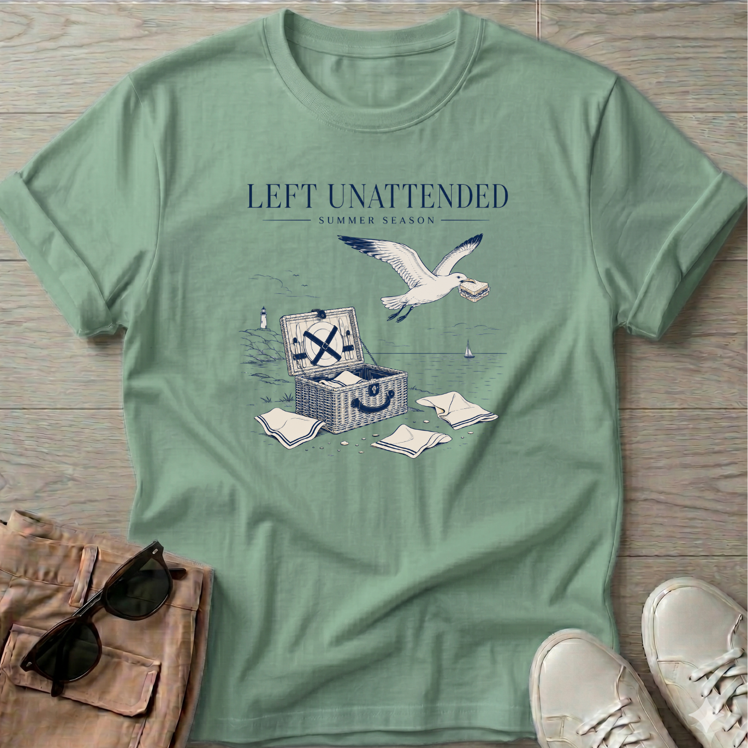 Left Unattended Picnic T-Shirt