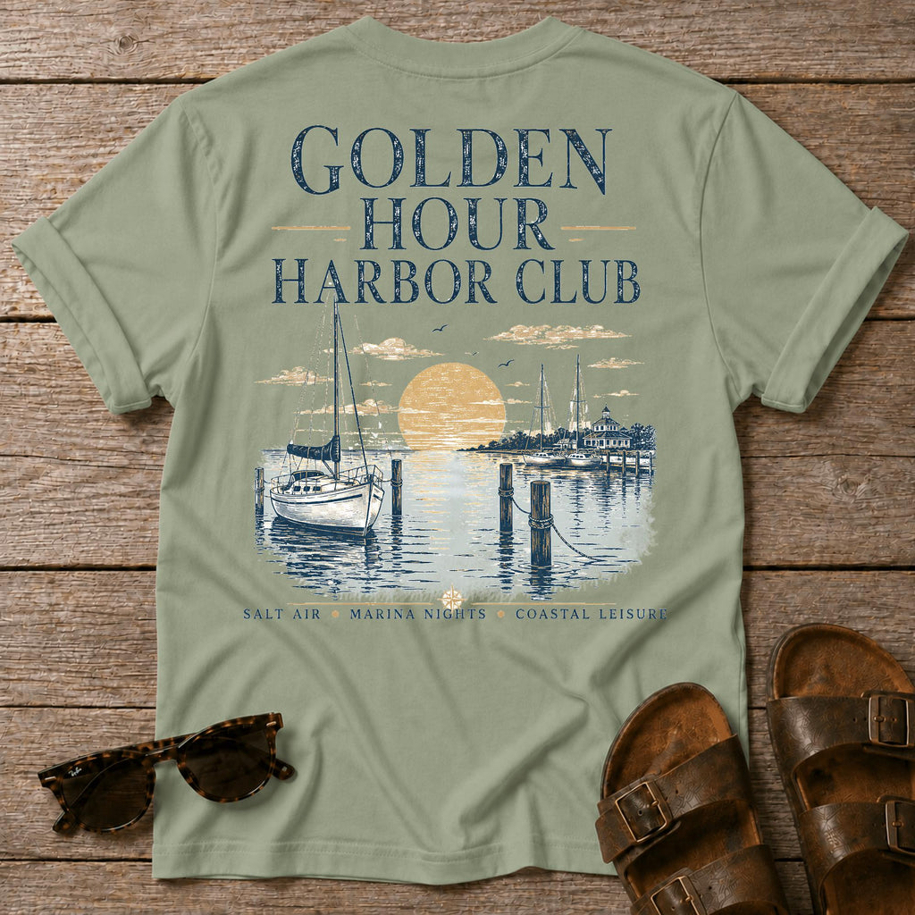Golden Hour Harbor Club BACK DESIGN