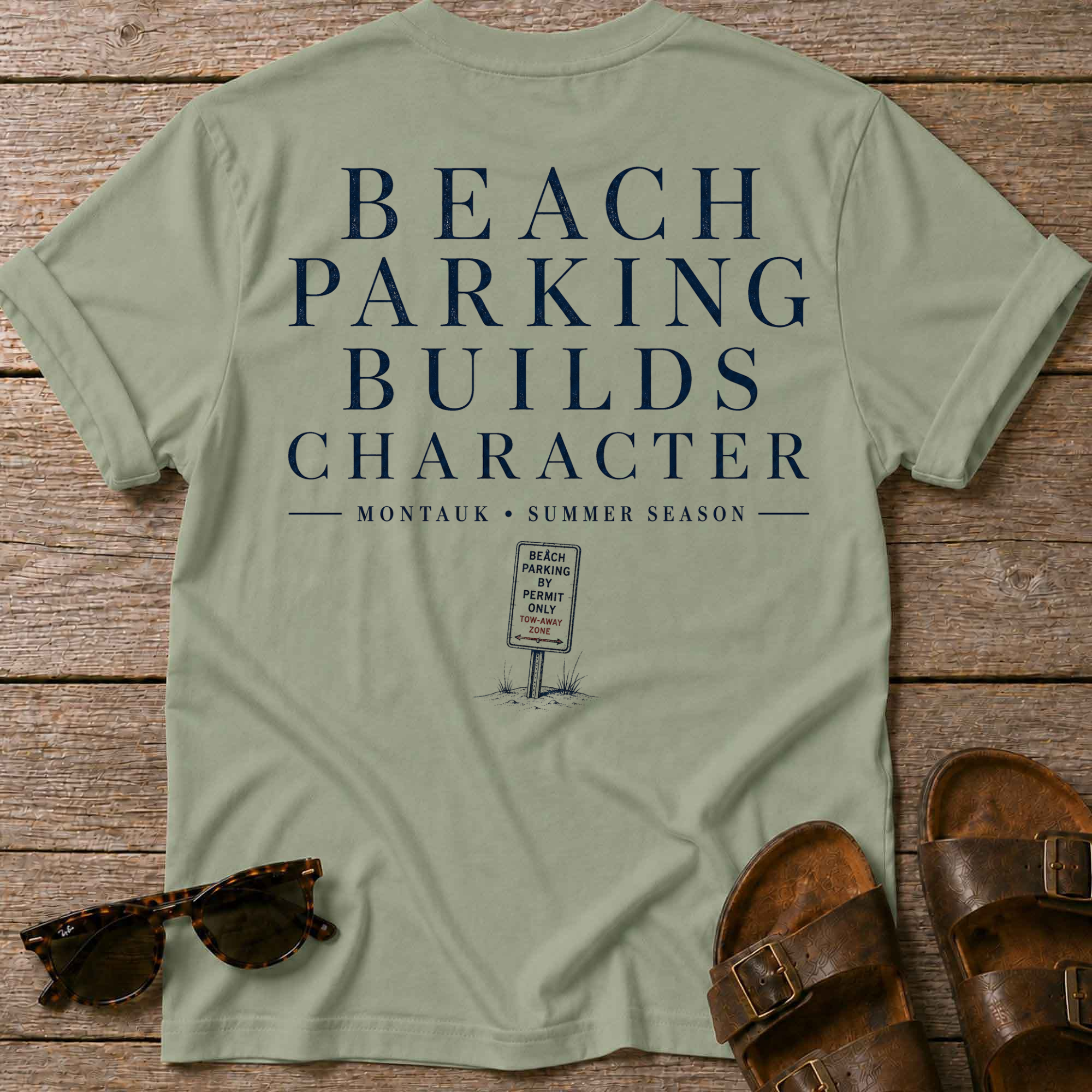 Beach Parking Montauk T-Shirt