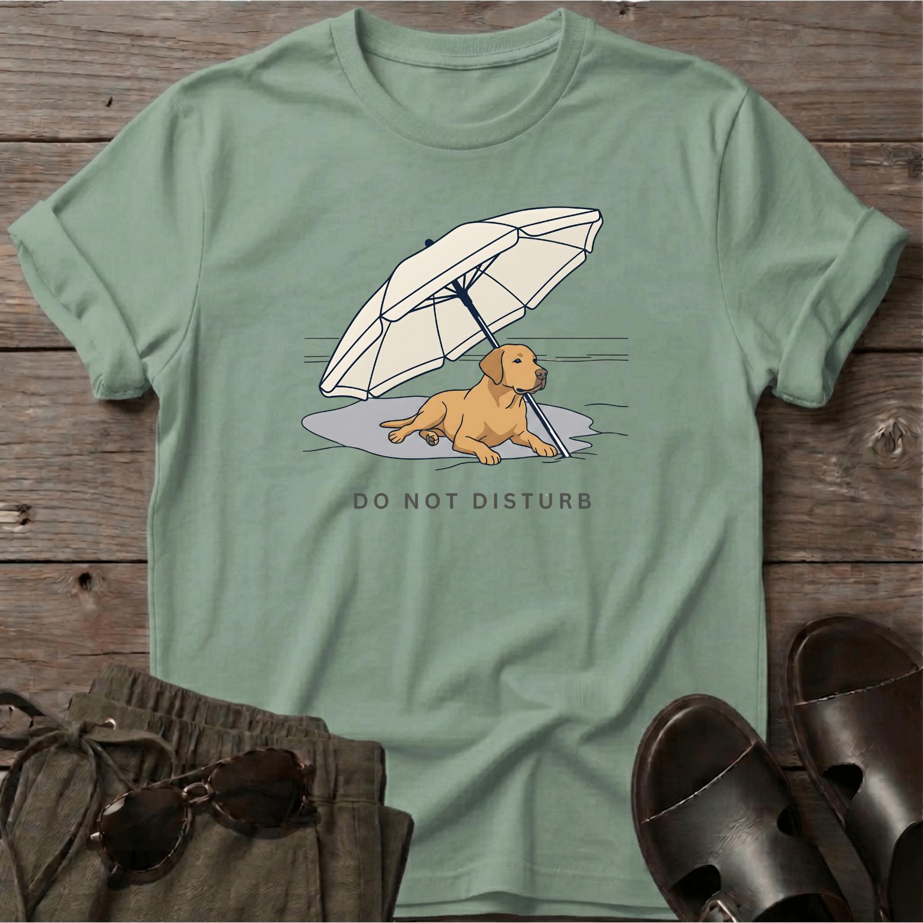 Labrador Retriever DO NOT DISTURB T-Shirt - dog lover coastal t-shirt, Salty Paws