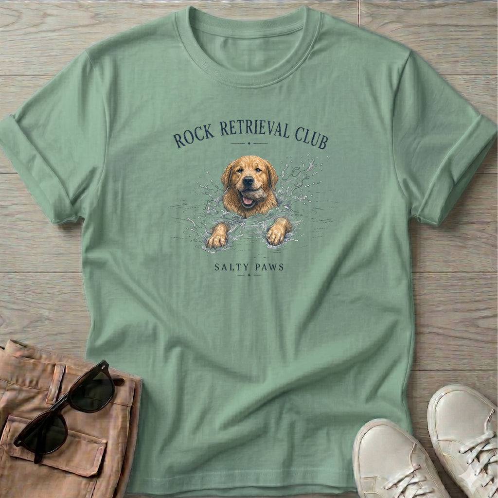 Rock Retrieval Club Golden Retriever Dog T-Shirt