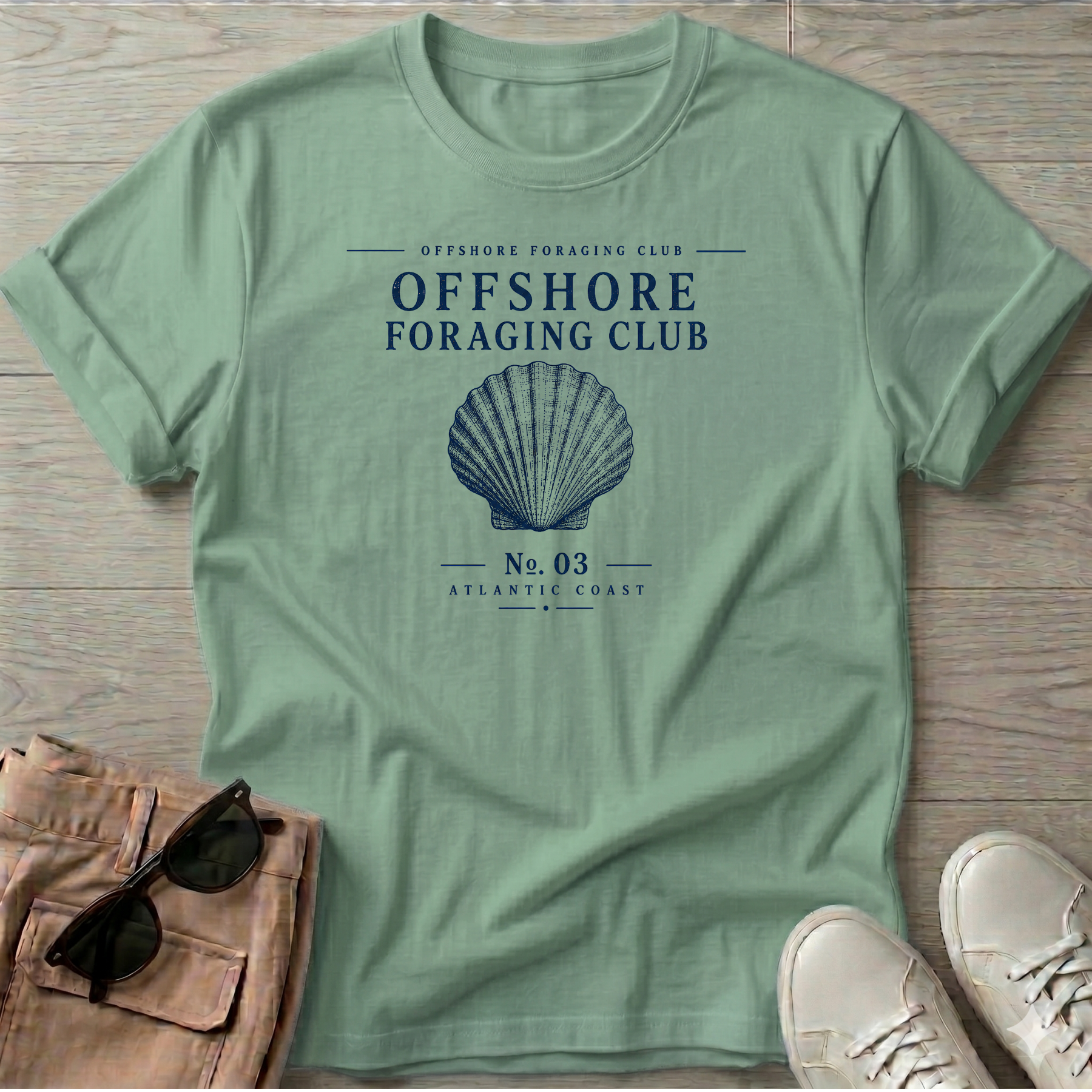 Offshore Foraging Oyster T-Shirt