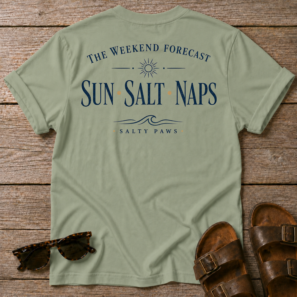 Weekend Forecast T-shirt BACK DESIGN