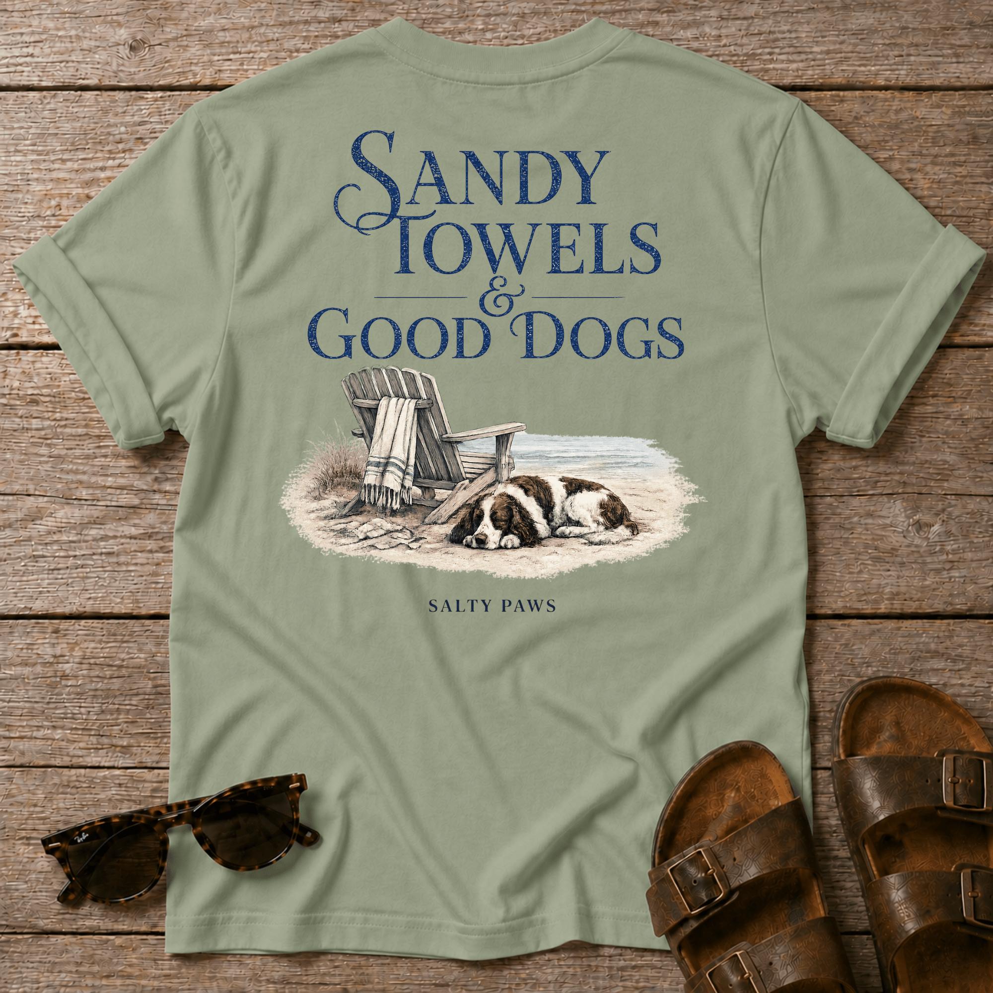 Sandy Towels & Good Dogs Spaniel BACK DESIGN