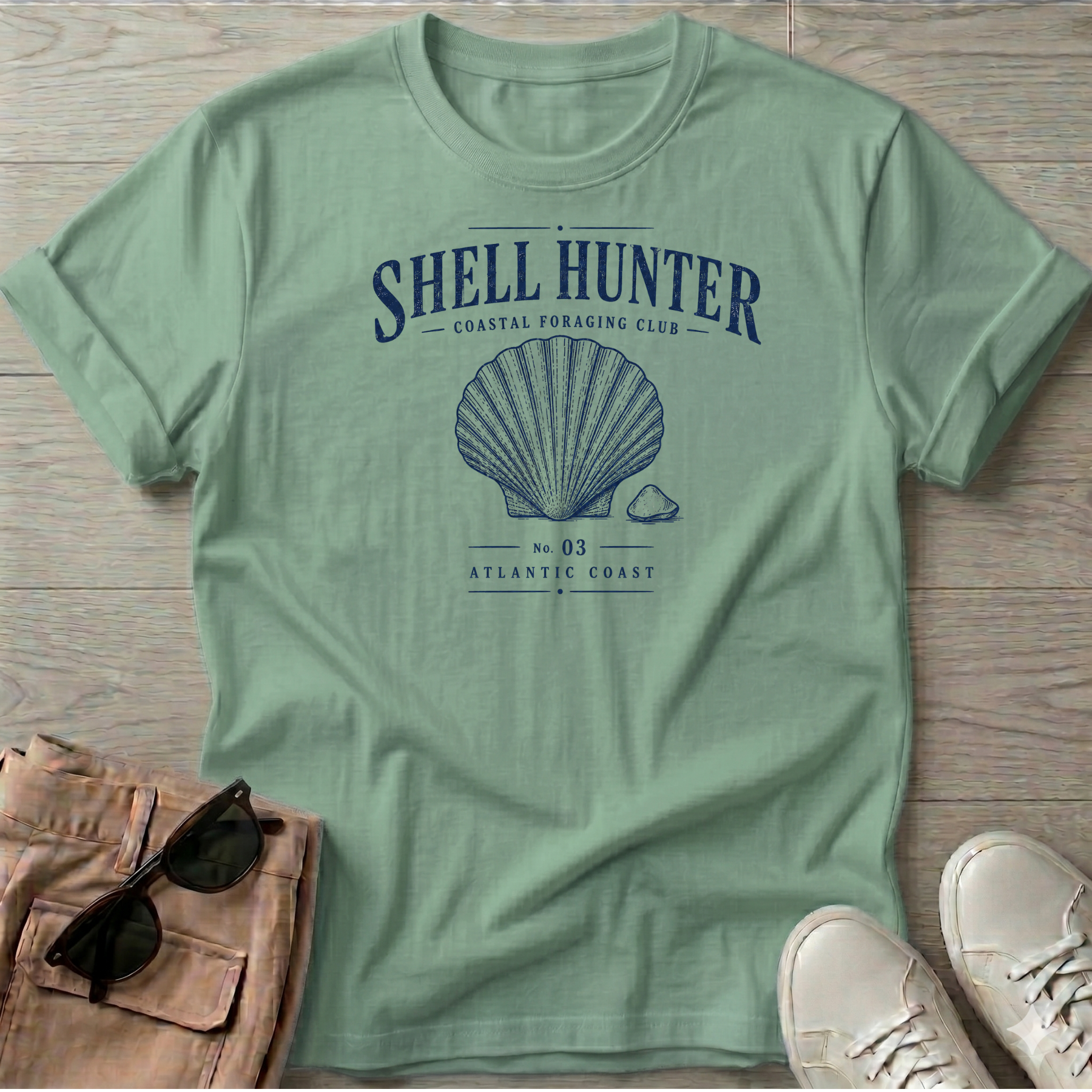 Shell Hunter Beach T-Shirt