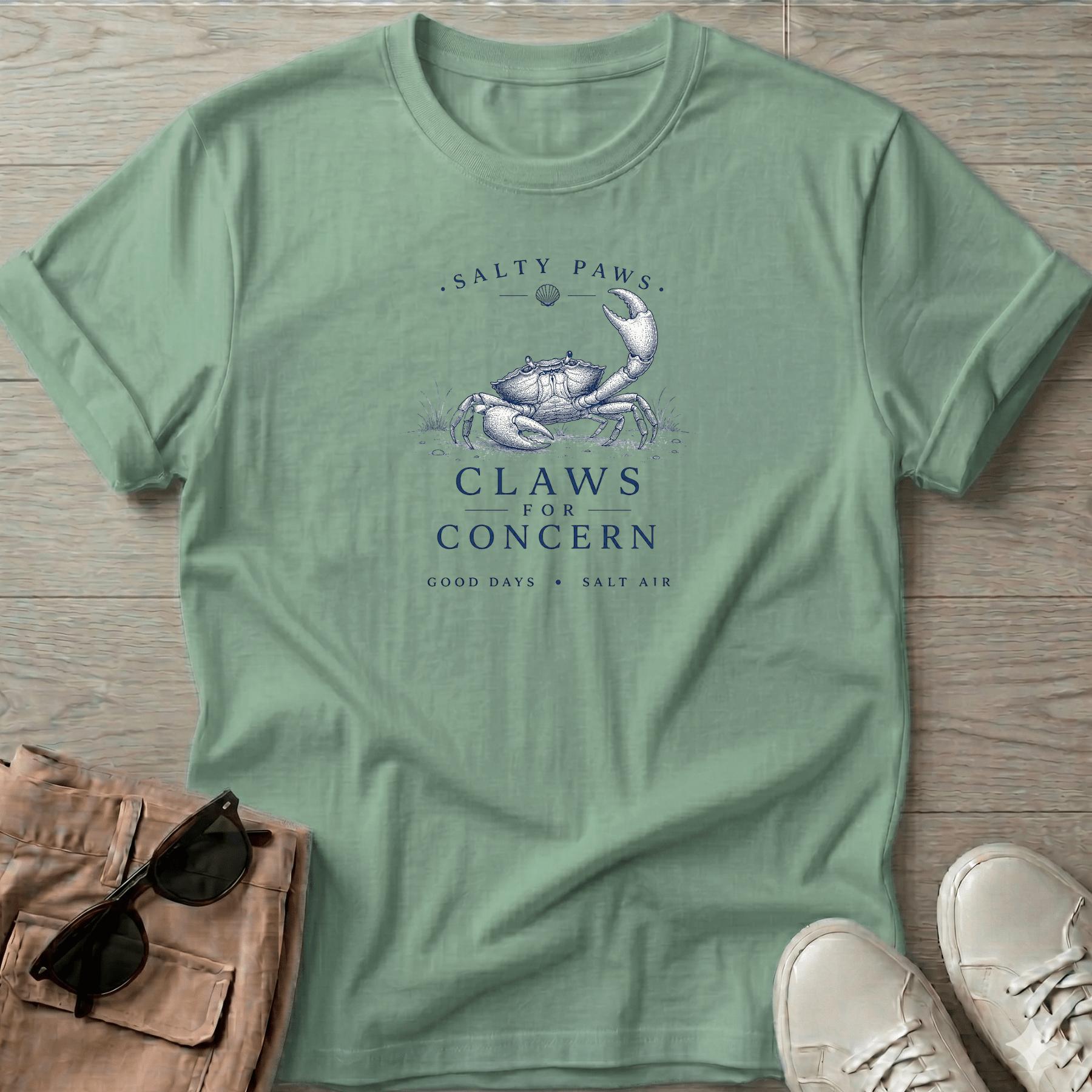 Claws for Concern Crab T-Shirt