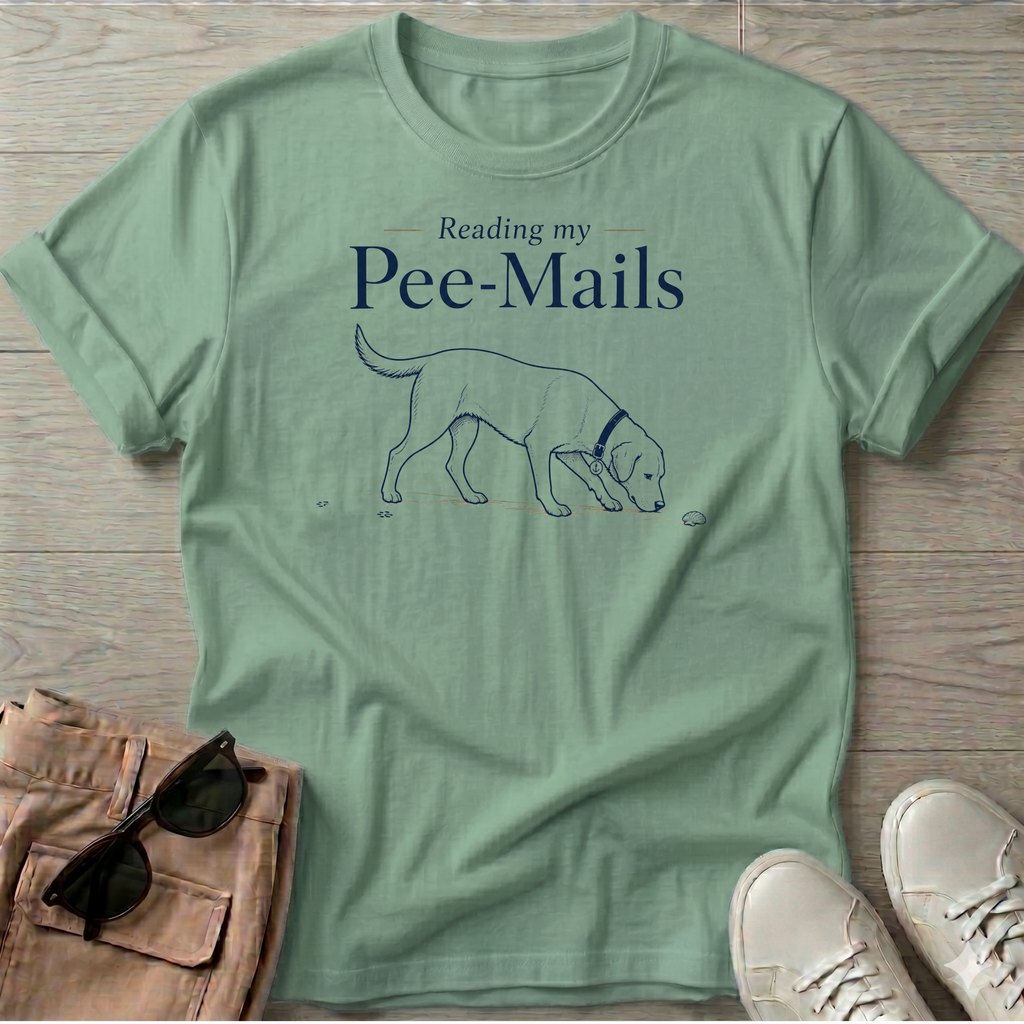 Pee Mails Dog T-Shirt