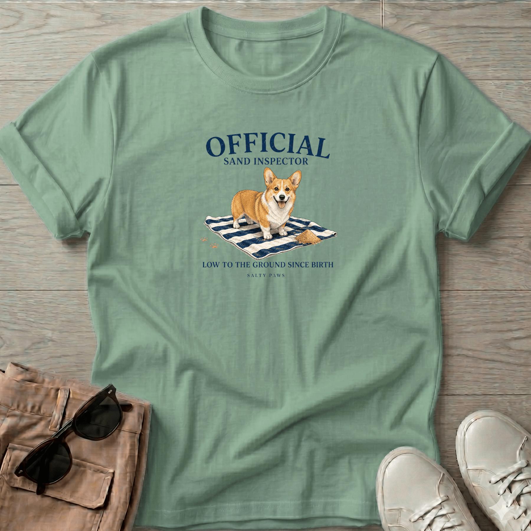 Official Sand Inspector Corgi T-Shirt