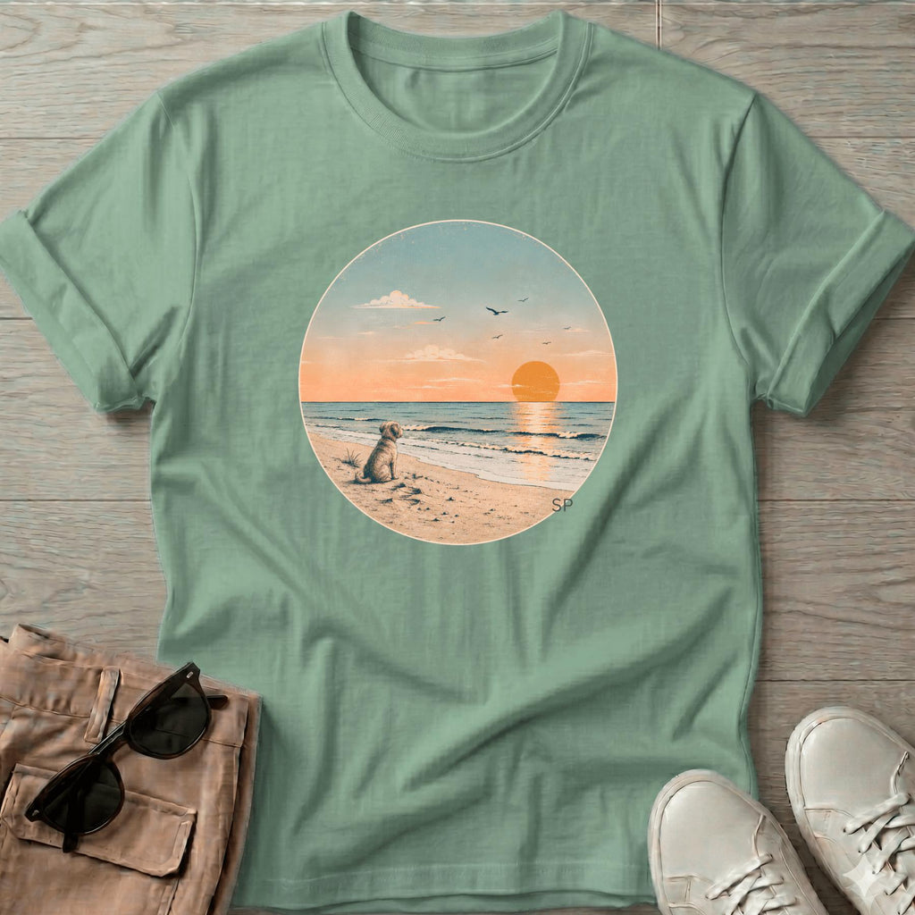 Sunset & Dog T-Shirt