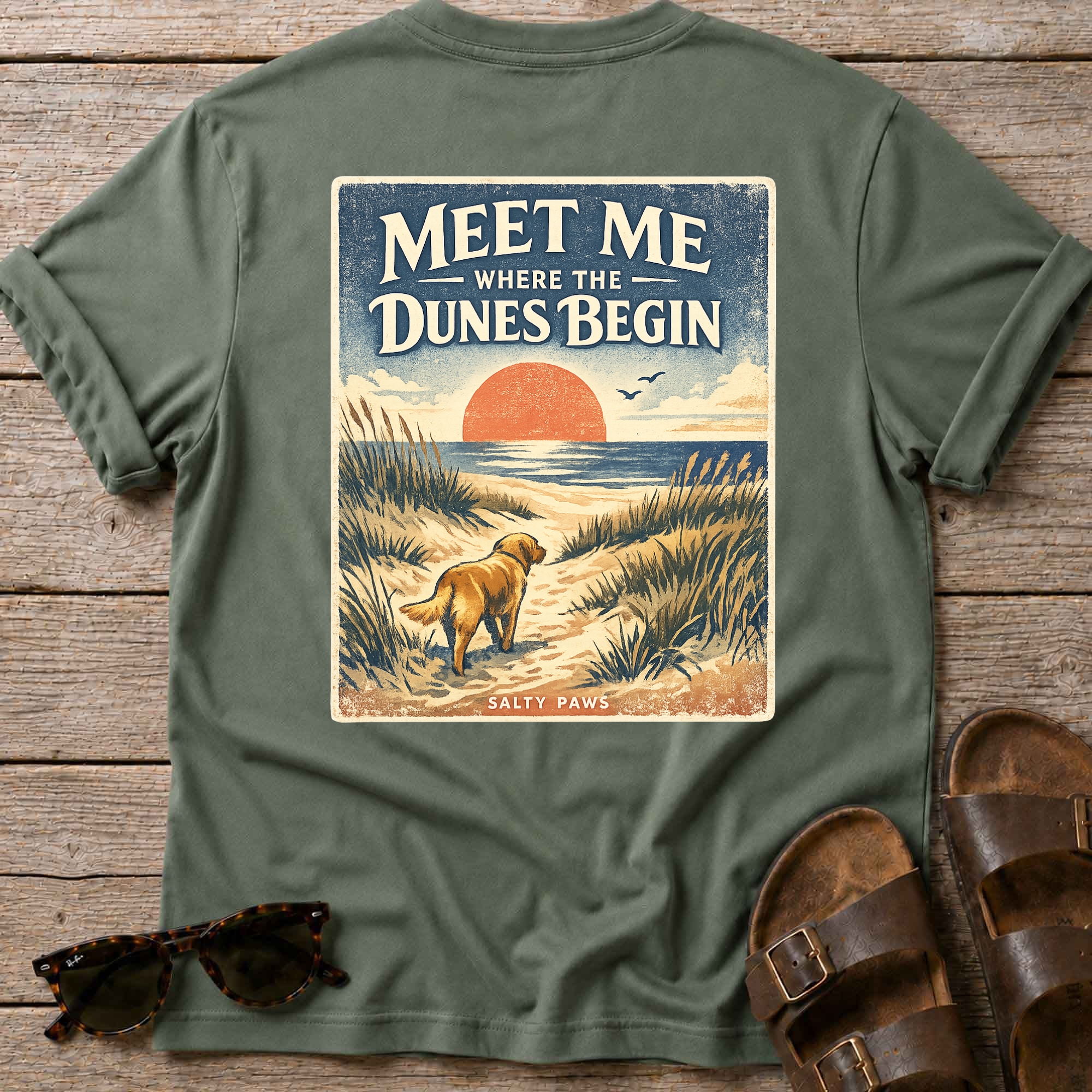Meet me at the Dunes Back Design T-Shirt